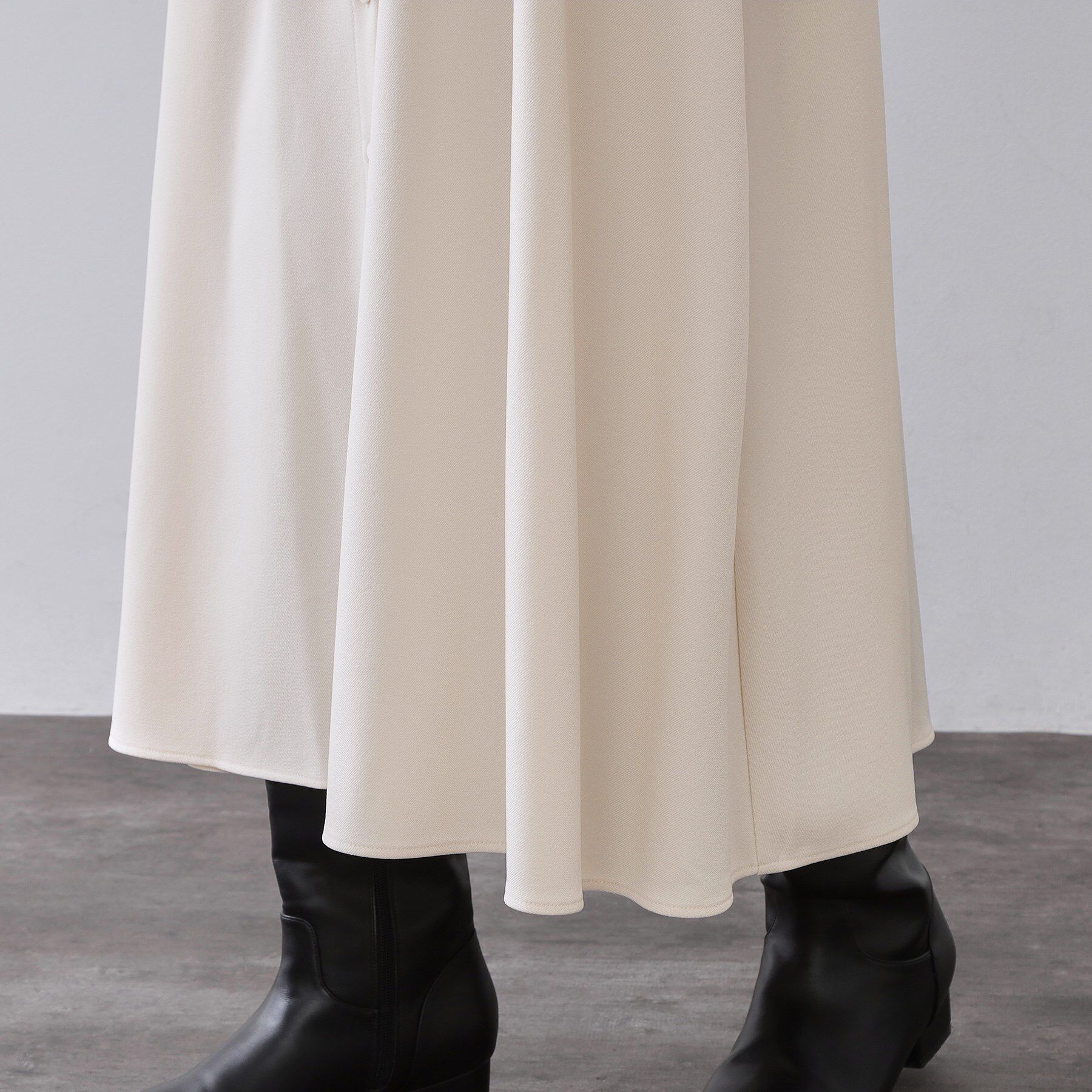 OPAQUE.CLIP「ウエストタックフィット＆フレアワンピース【洗濯機OK】」|ワンピース|