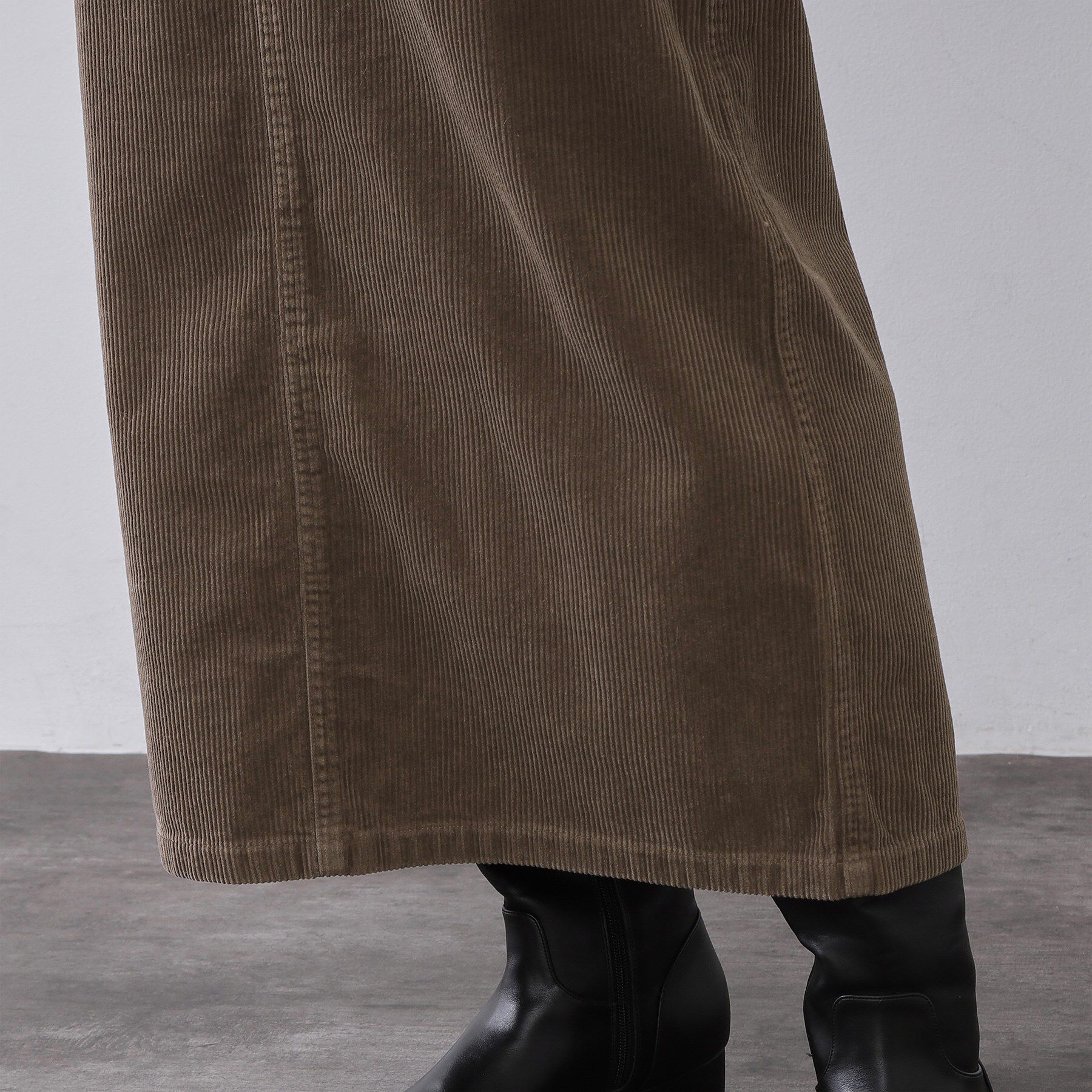 OPAQUE.CLIP「コーデュロイナロースカート【洗濯機OK】」|スカート|