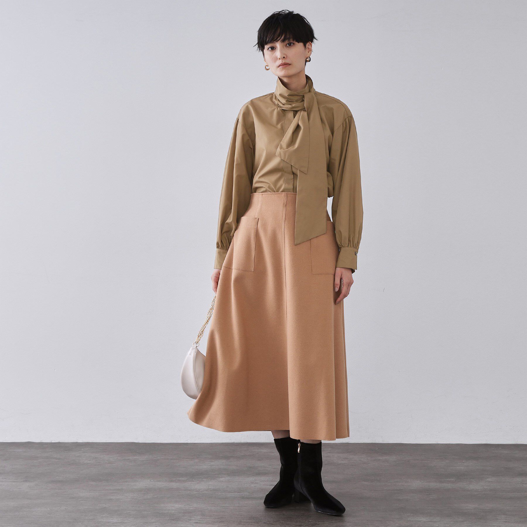 OPAQUE.CLIP「ボウタイブラウス【洗濯機OK】」|シャツ・ブラウス|