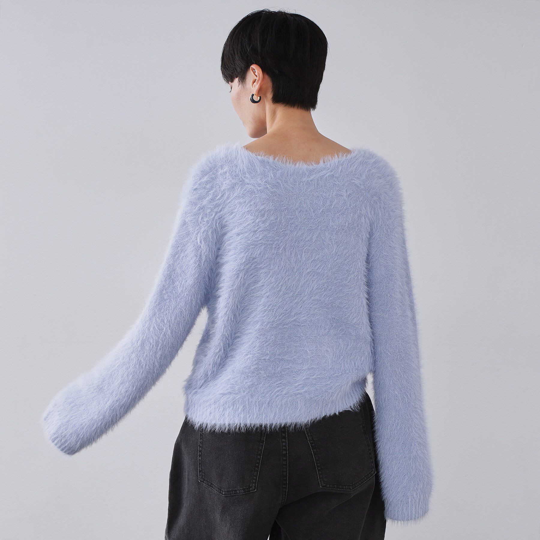 OPAQUE.CLIP「ラメシャギーニット【洗濯機OK】」|ニット・セーター|