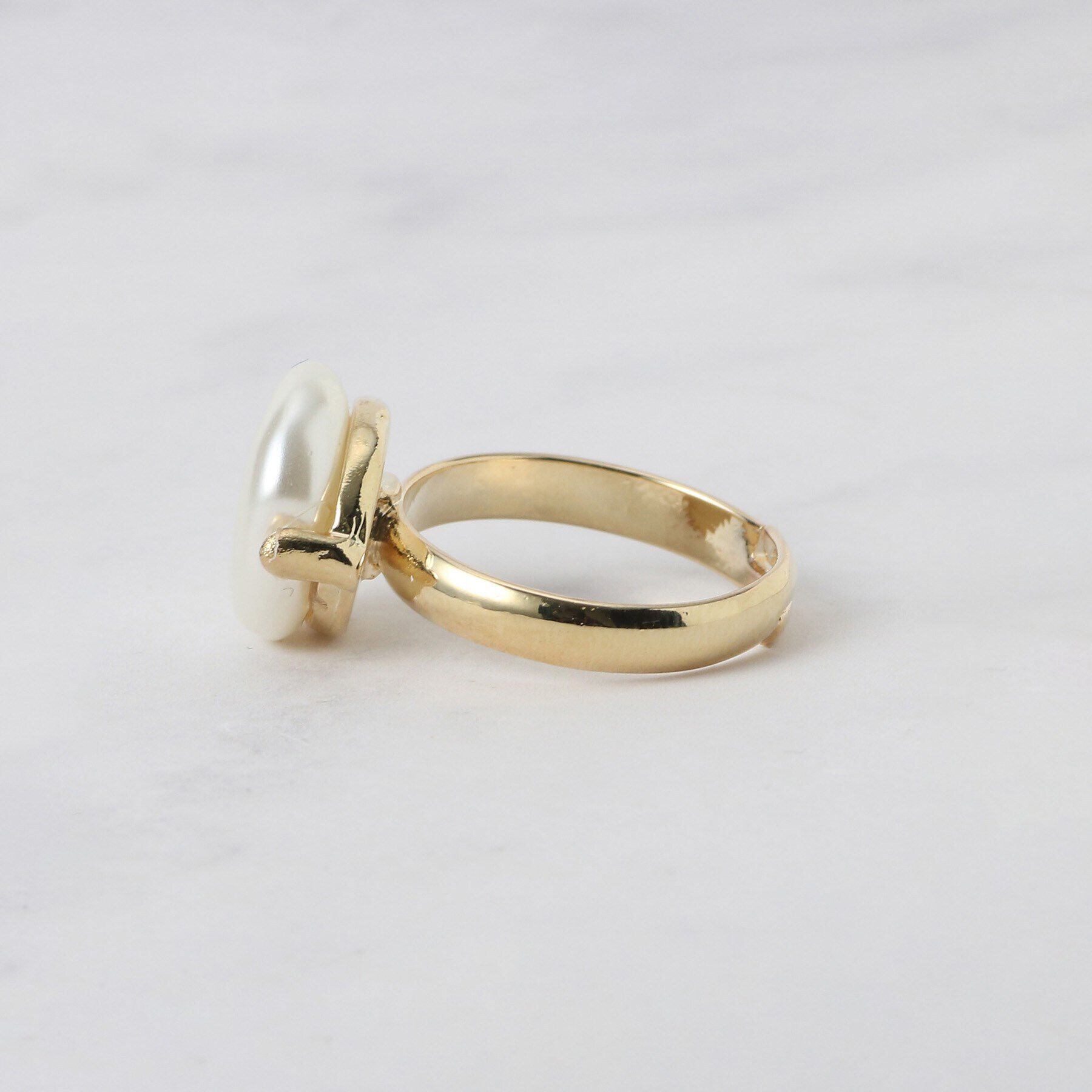 Couture broach「パール調モチーフリング」|リング|