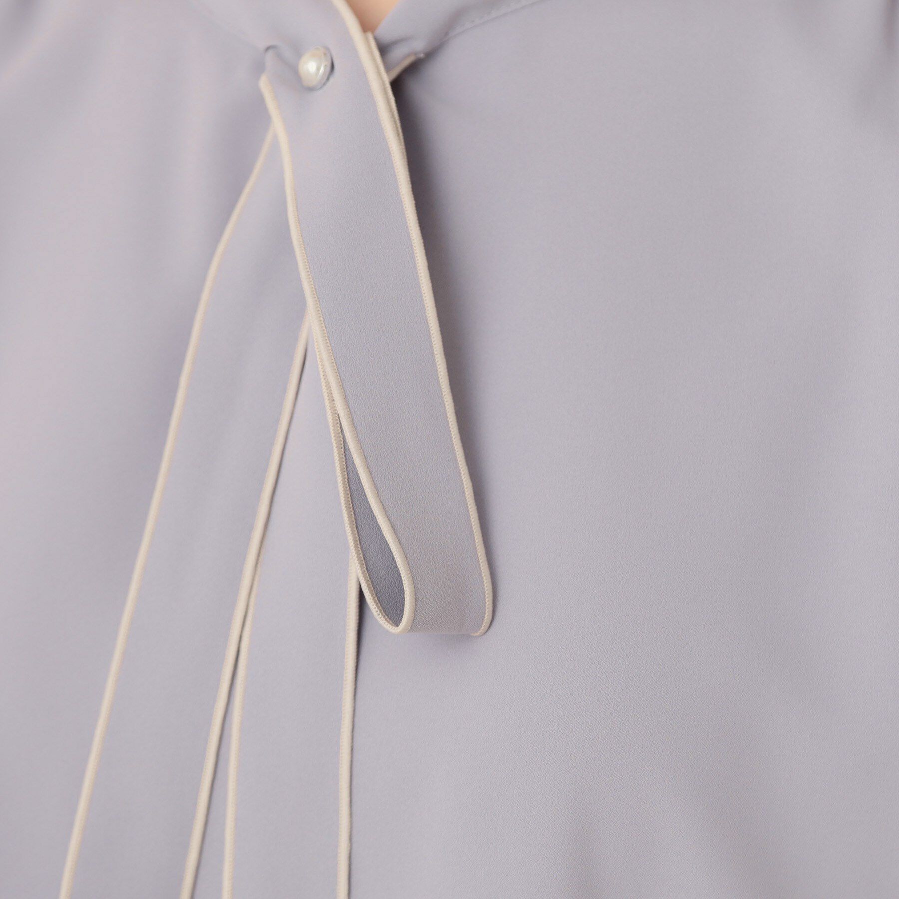 Couture broach「【大人可愛い・5分袖・通勤】デザインタイブラウス」|シャツ・ブラウス|