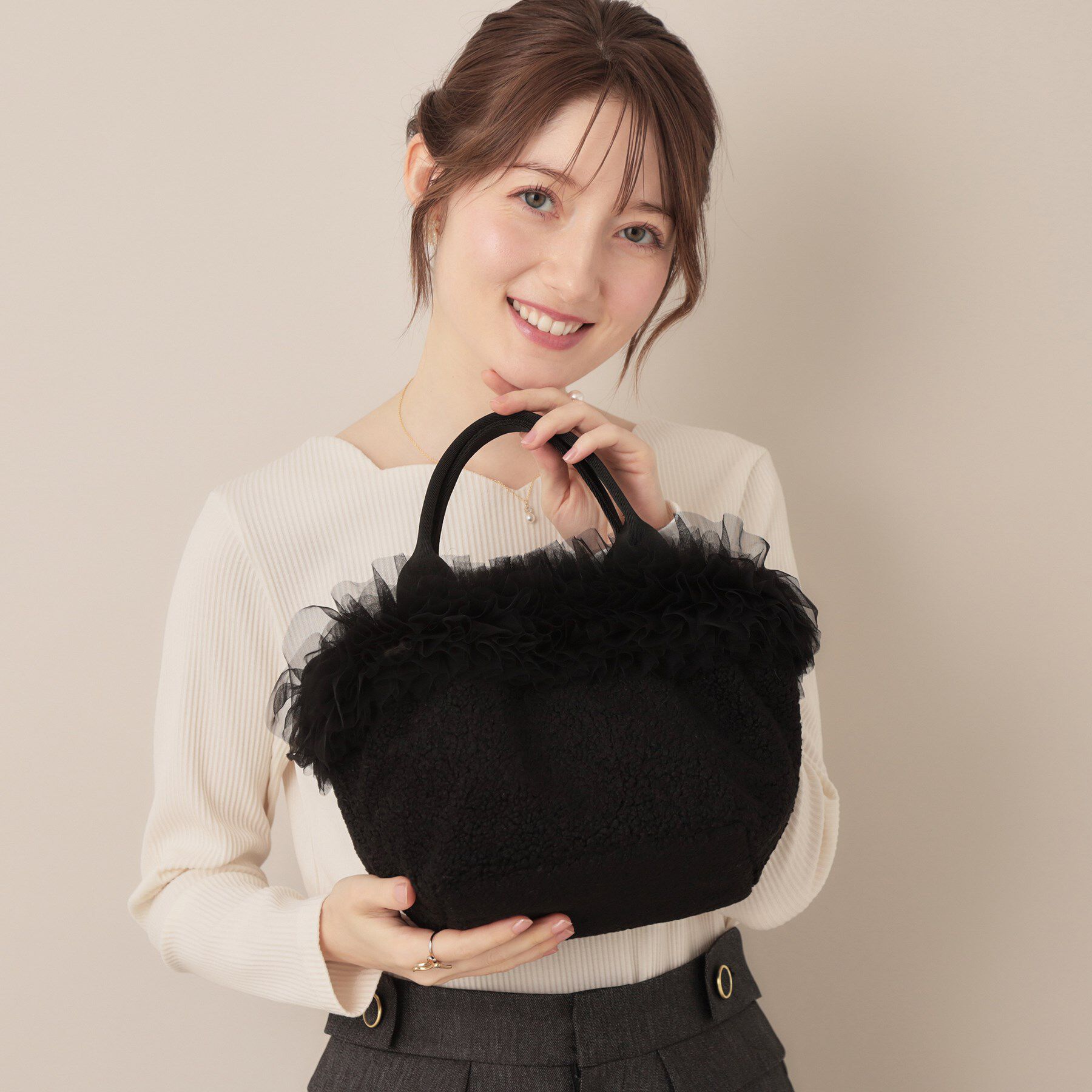 Couture broach「ボアチュールデザインバッグ」|ハンドバッグ|