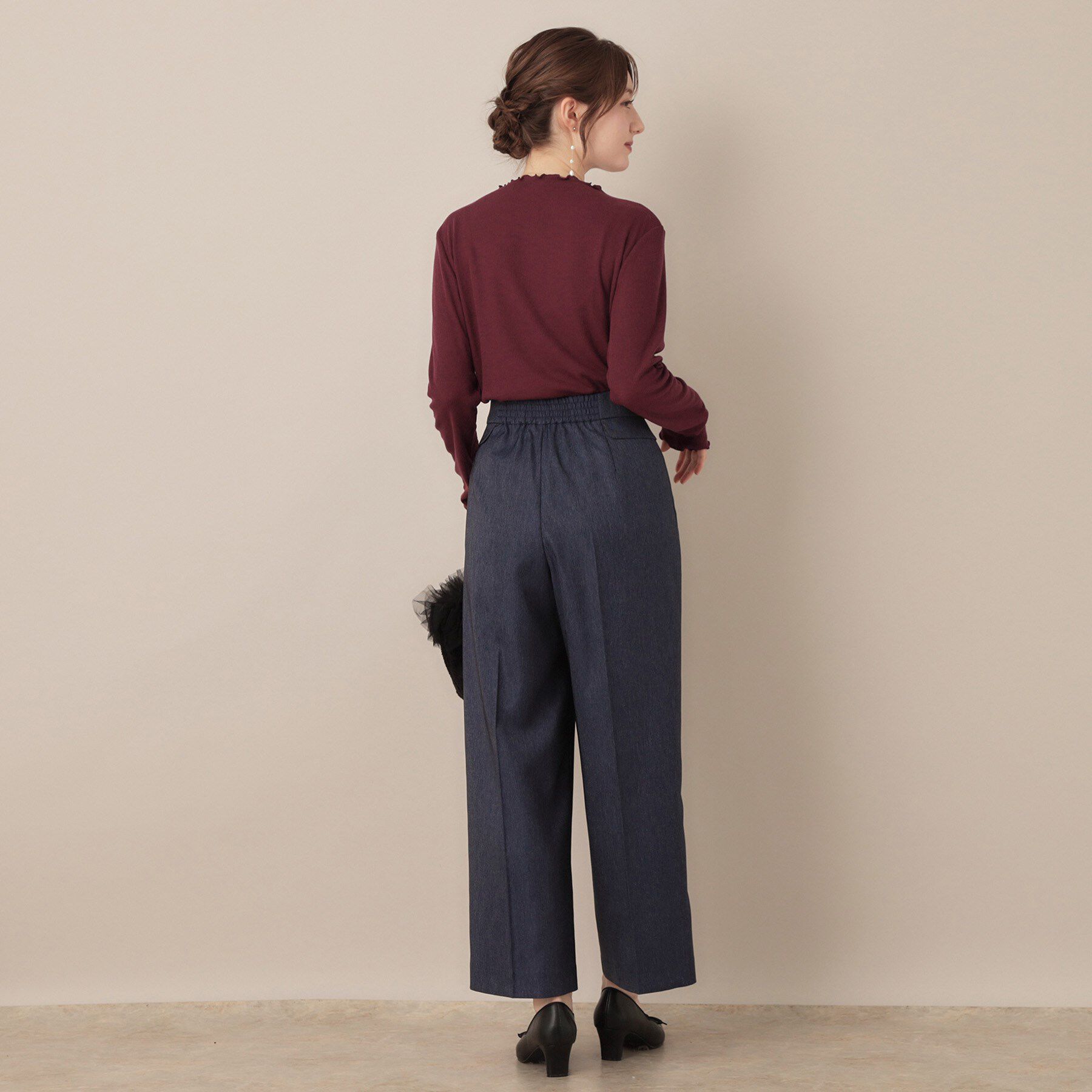 Couture broach「【ほんのりシアー・きれいめ】サステナブル テレコインナートップス」|Tシャツ・カットソー|