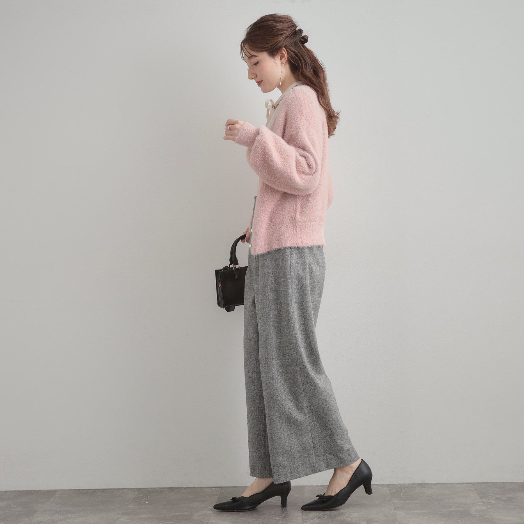 Couture broach「【ふわふわ/前後2WAY】フェザーカーディトップス」|カーディガン|