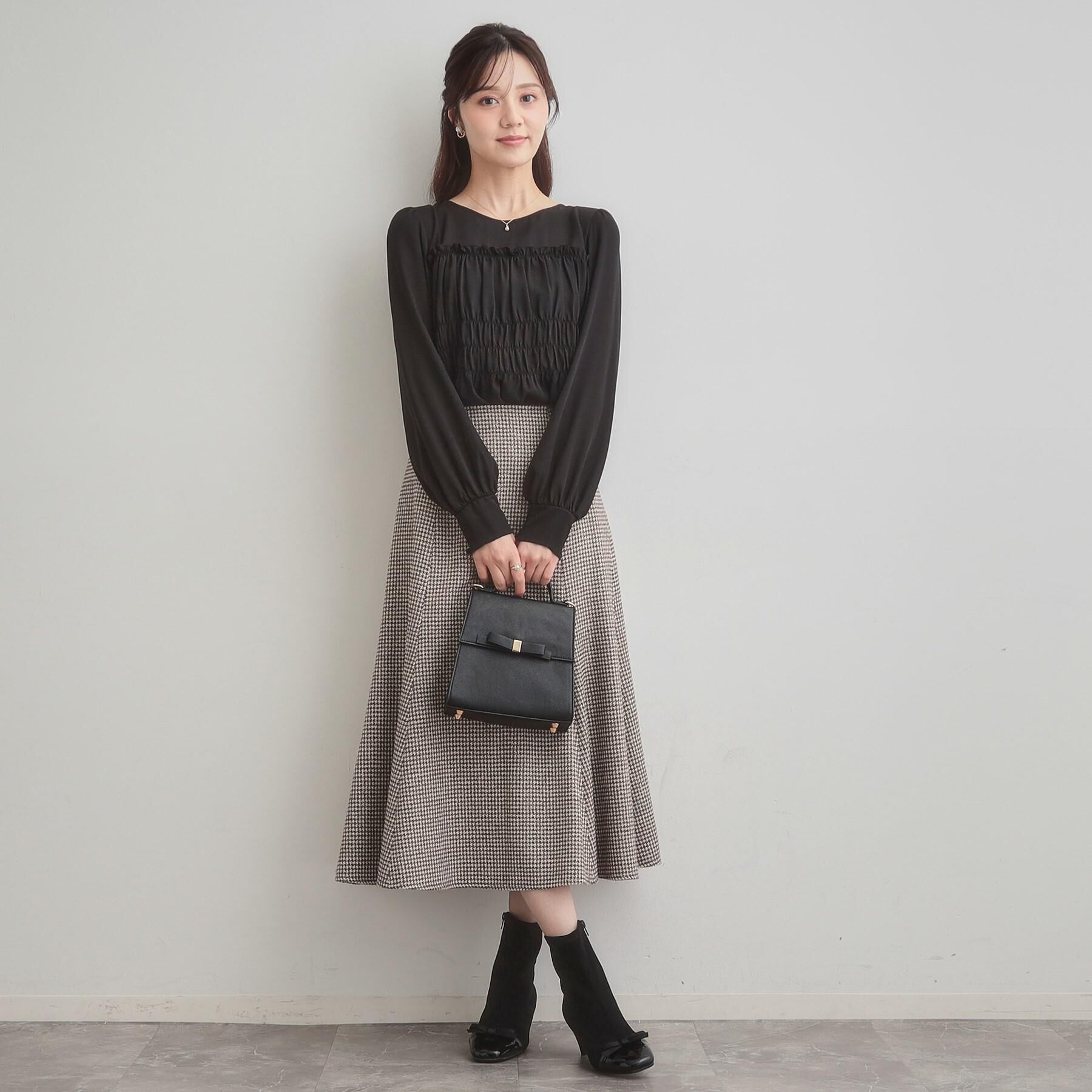 Couture broach「【マシンウォッシャブル・きれいめ・通勤】シャーリングチュニックブラウス」|シャツ・ブラウス|