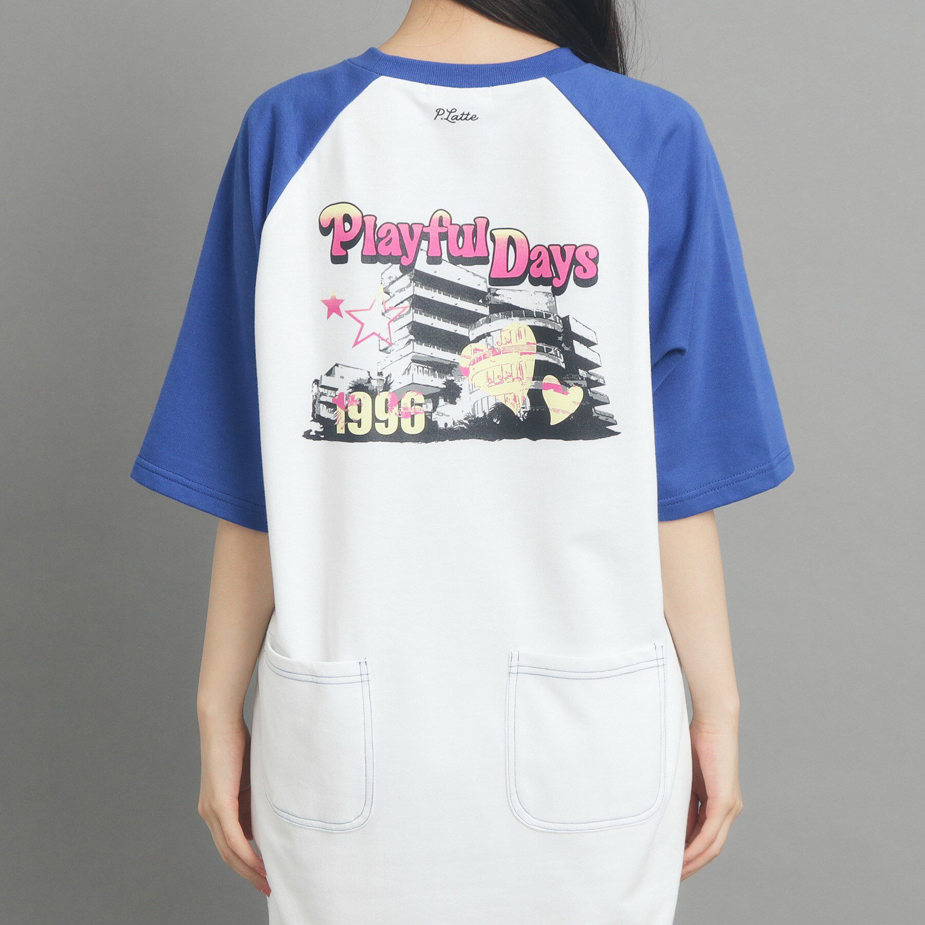 PINK-latte「ラグランプリントワンピース」|ワンピース|