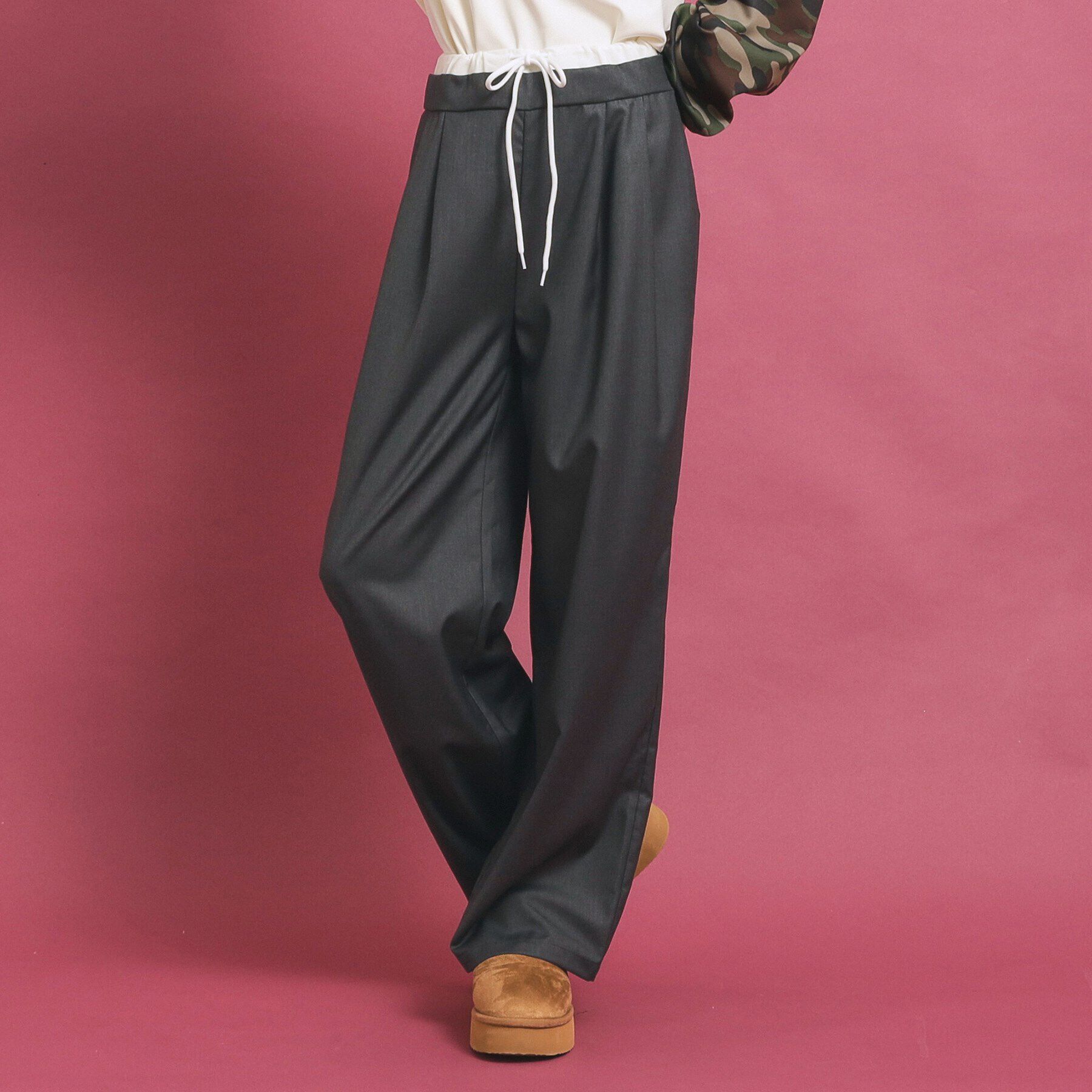 PINK-latte「ウエストレイヤード風パンツ」|その他|