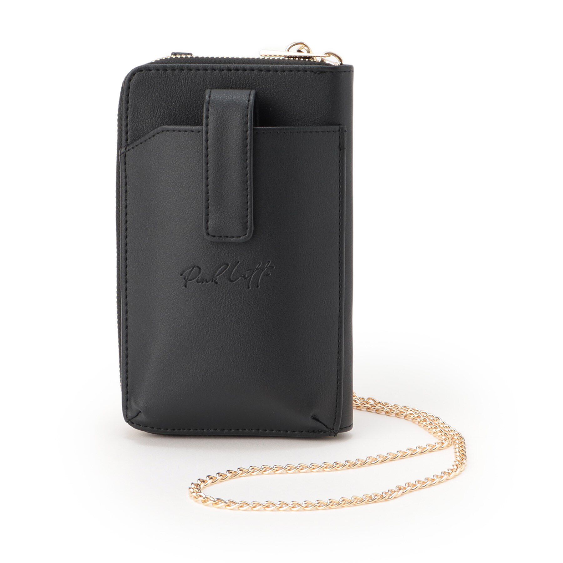 PINK-latte「チェーン付き長財布」|財布|ブラック(019)