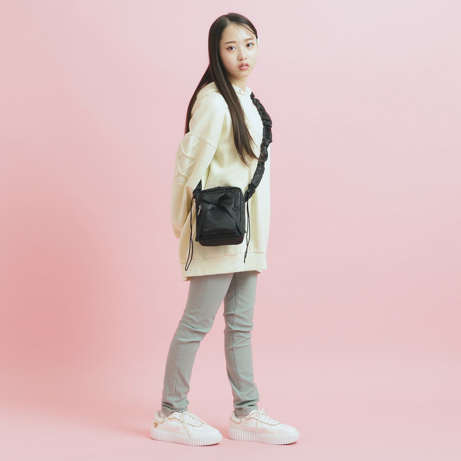 PINK-latte「くしゅくしゅベルトタテショルダー」|ショルダー・メッセンジャー|