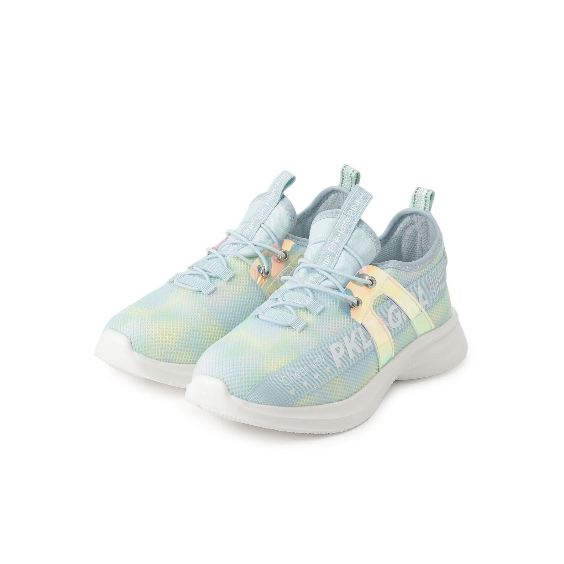 PINK-latte「サイドロゴスニーカー」|スニーカー|ブルー(091)