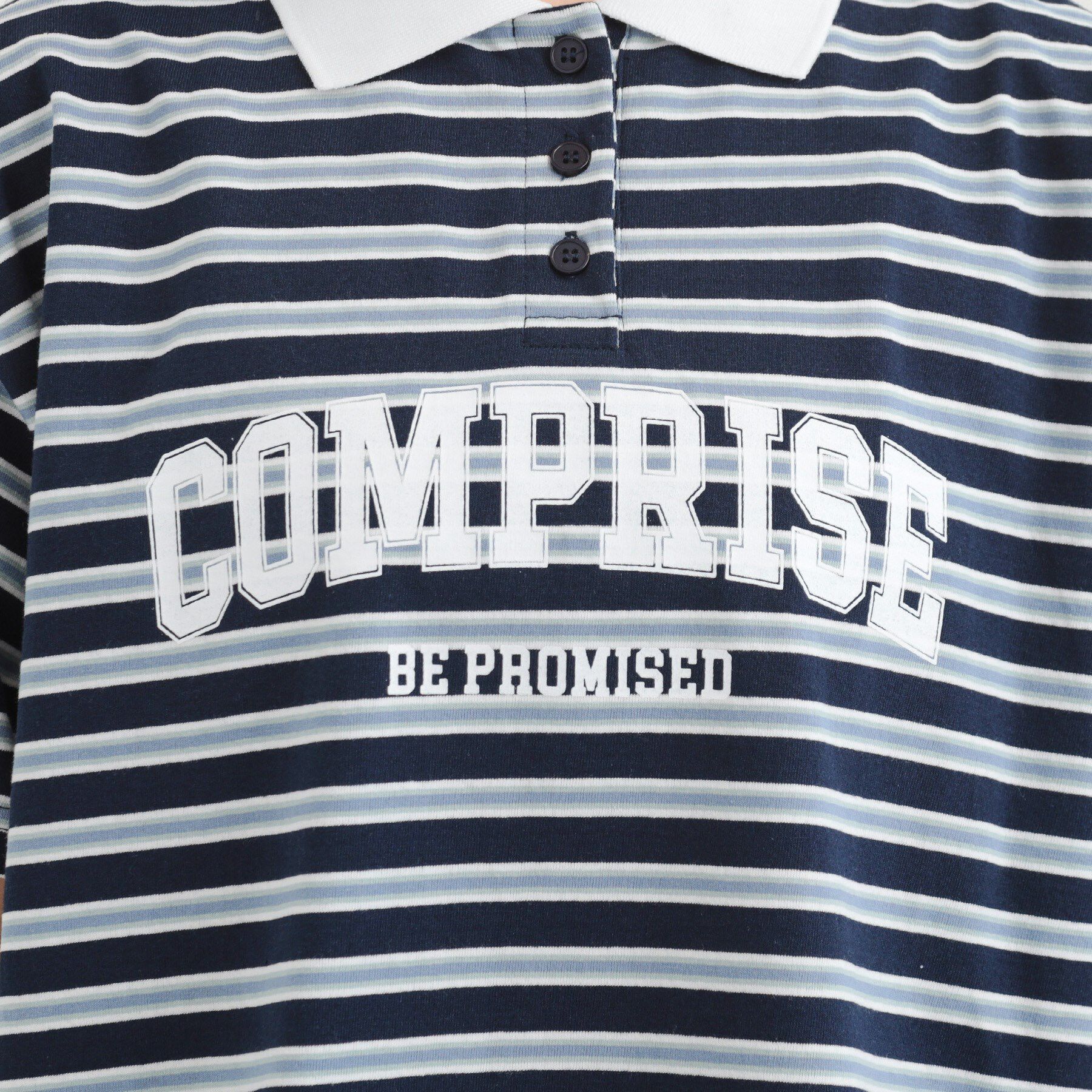 PINK-latte「ラガーシャツTシャツ」|Tシャツ・カットソー|