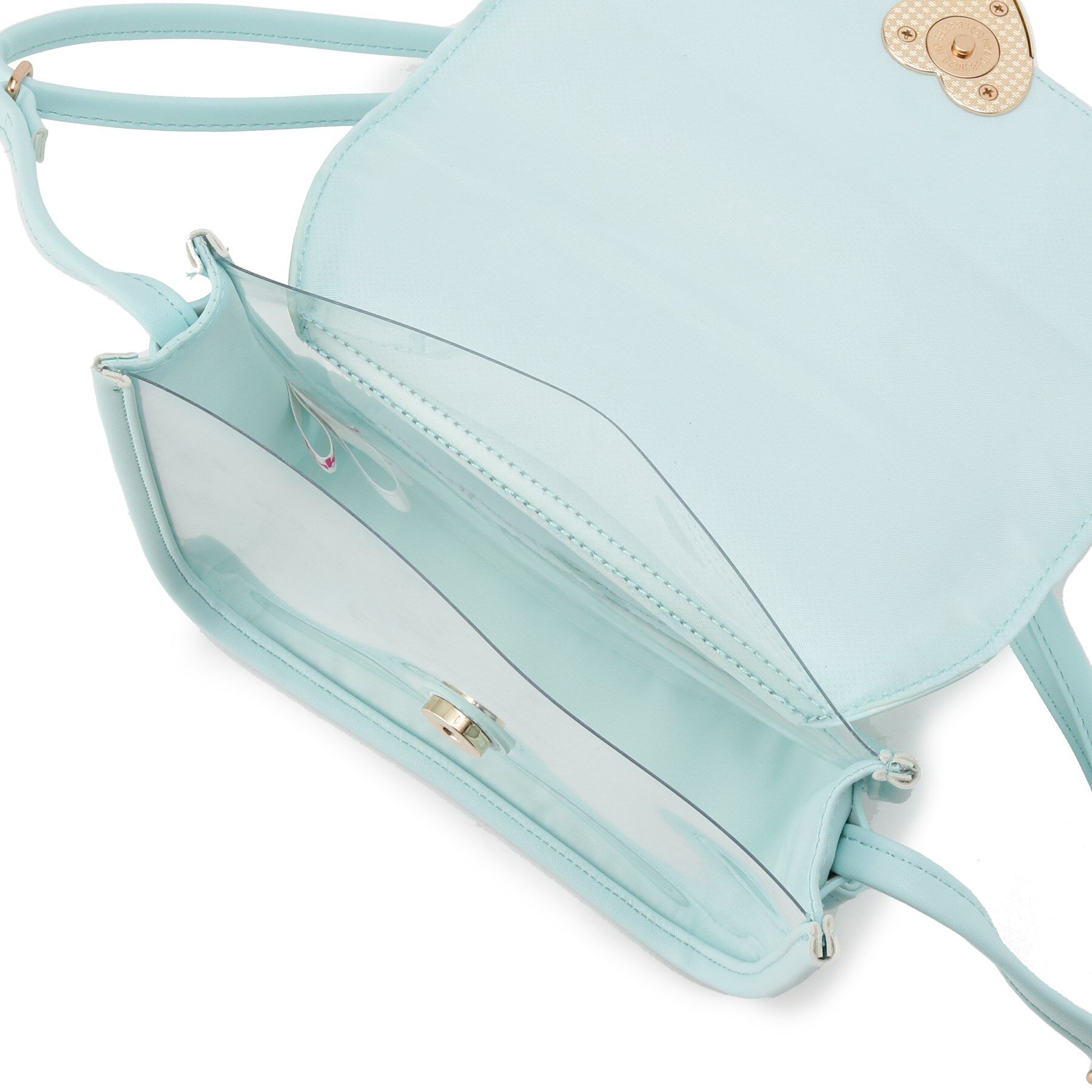 PINK-latte「ハートバックルPVCショルダーバッグ」|ショルダー・メッセンジャー|