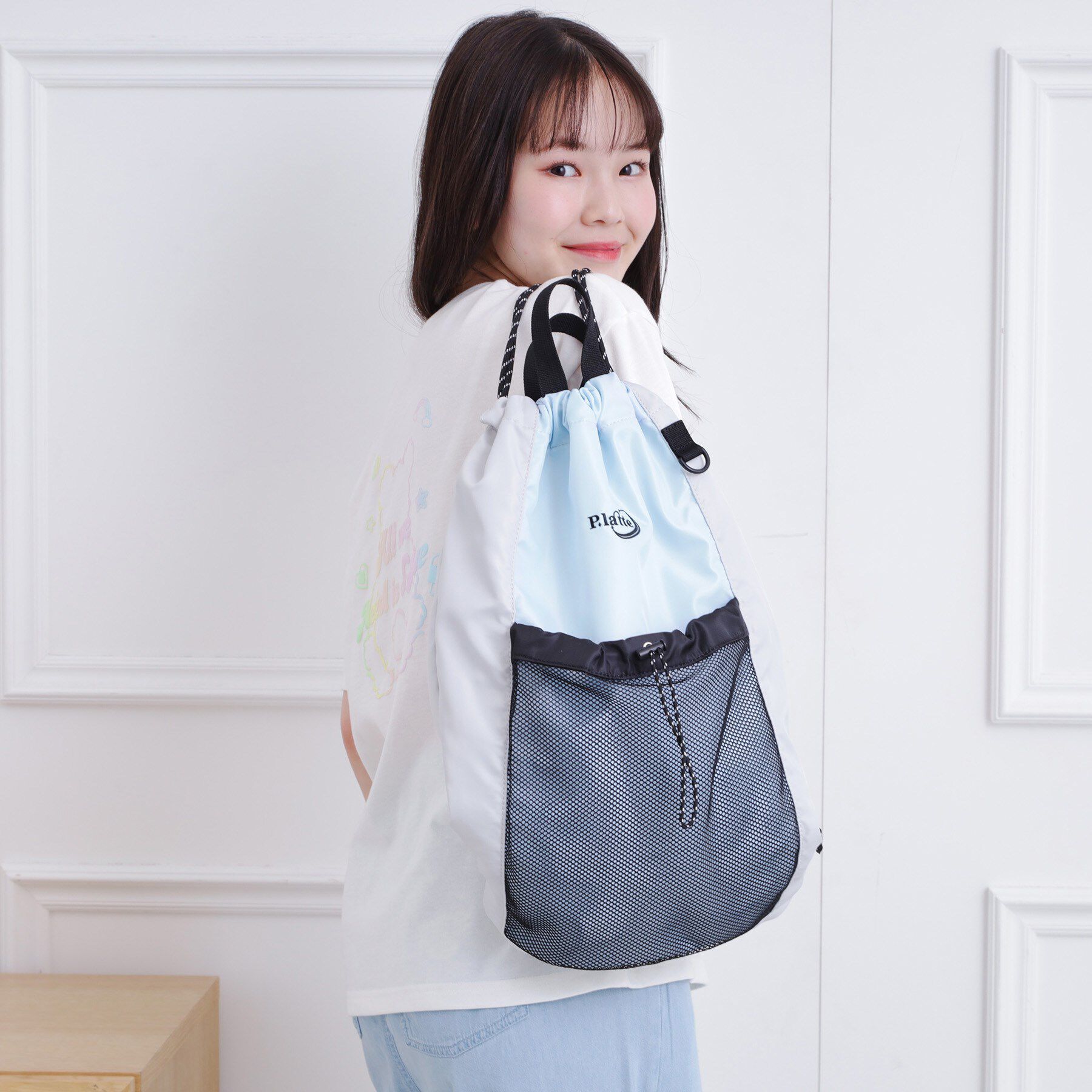 PINK-latte「【スクールグッズ／習い事】ナップサック」|リュック|