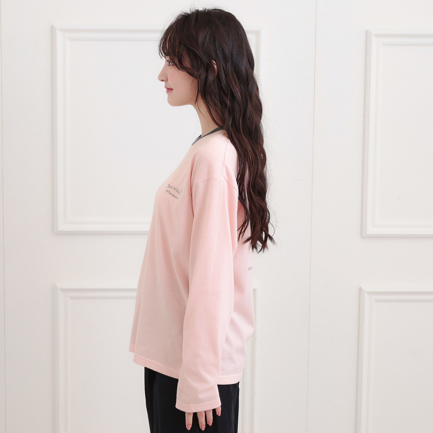 PINK-latte「リンガープリントロンT」|Tシャツ・カットソー|