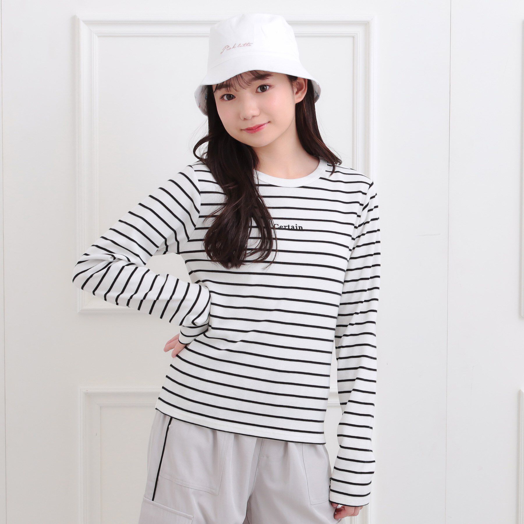 PINK-latte「シンプルテレコプルオーバー」|Tシャツ・カットソー|