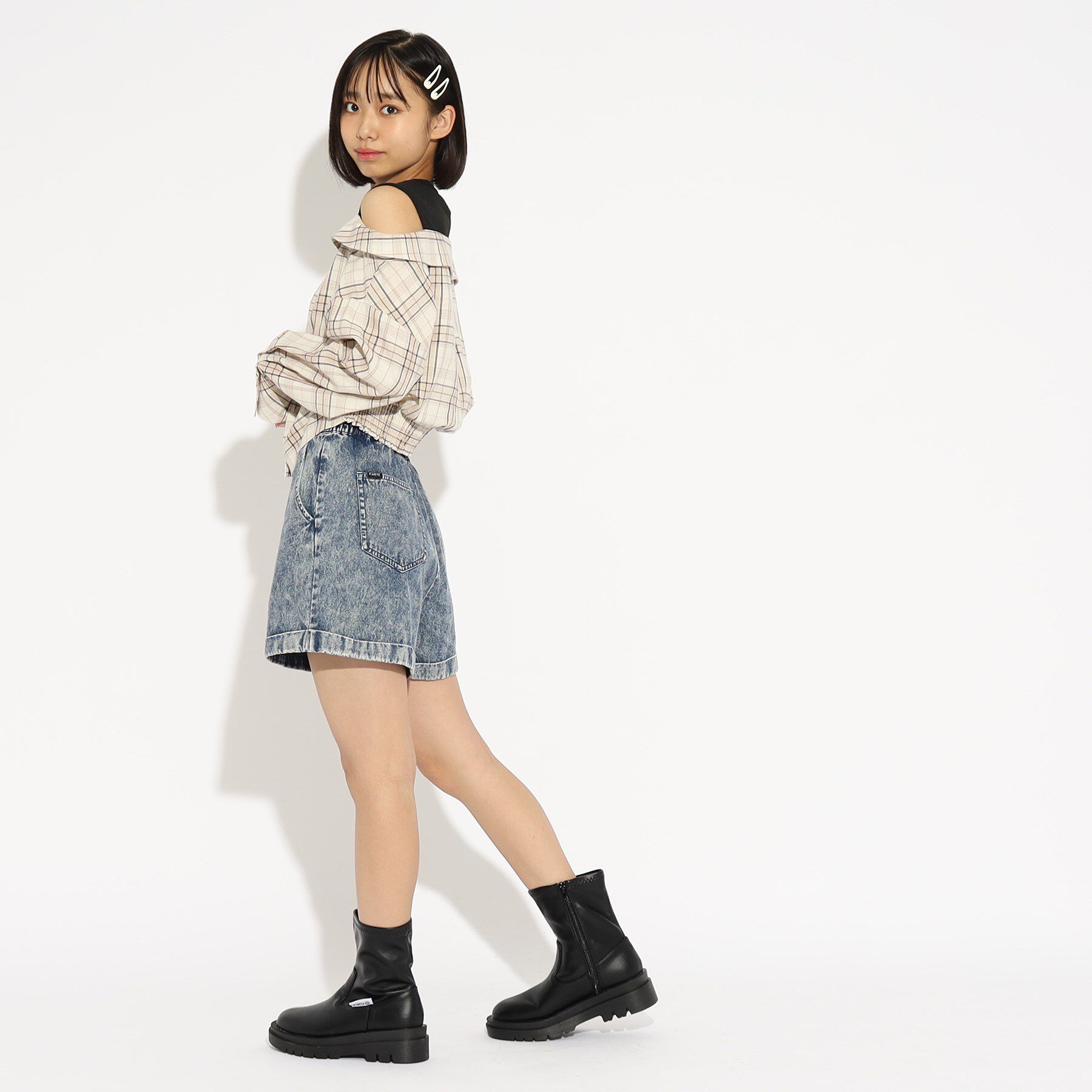 PINK-latte「サイドジップブーツ」|ショートブーツ|