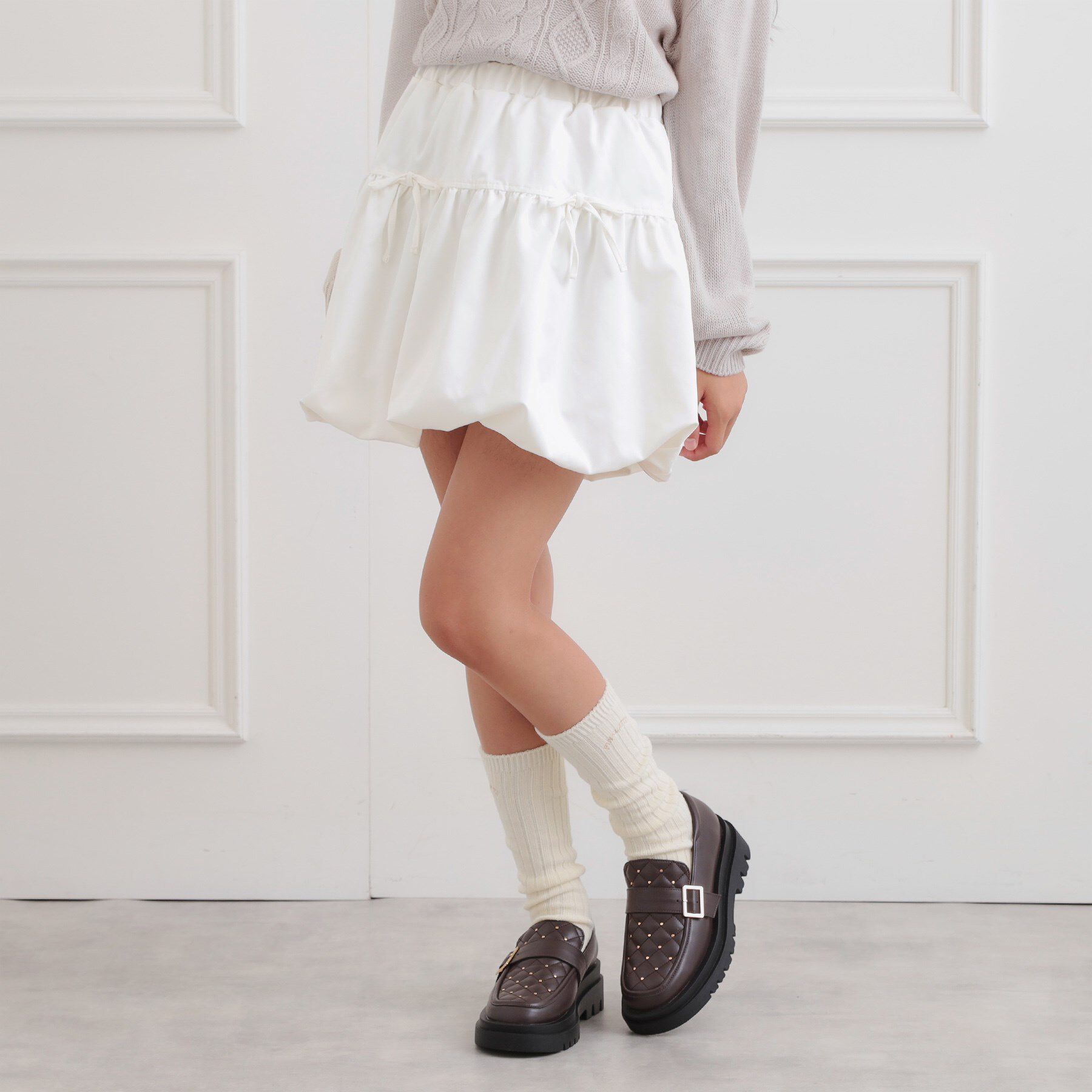 PINK-latte「バルーンスカート」|スカート|