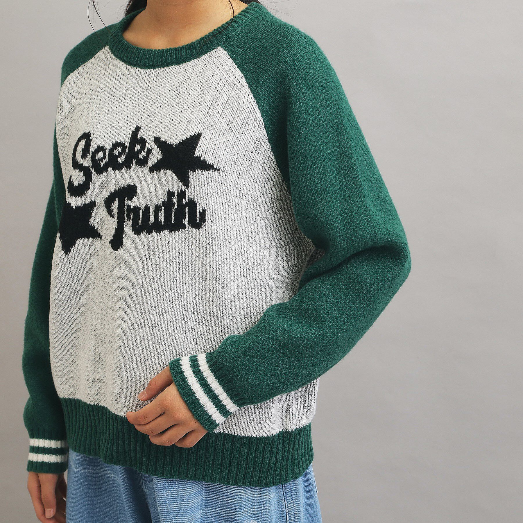 PINK-latte「アソートジャカードプルオーバー」|ニット・セーター|