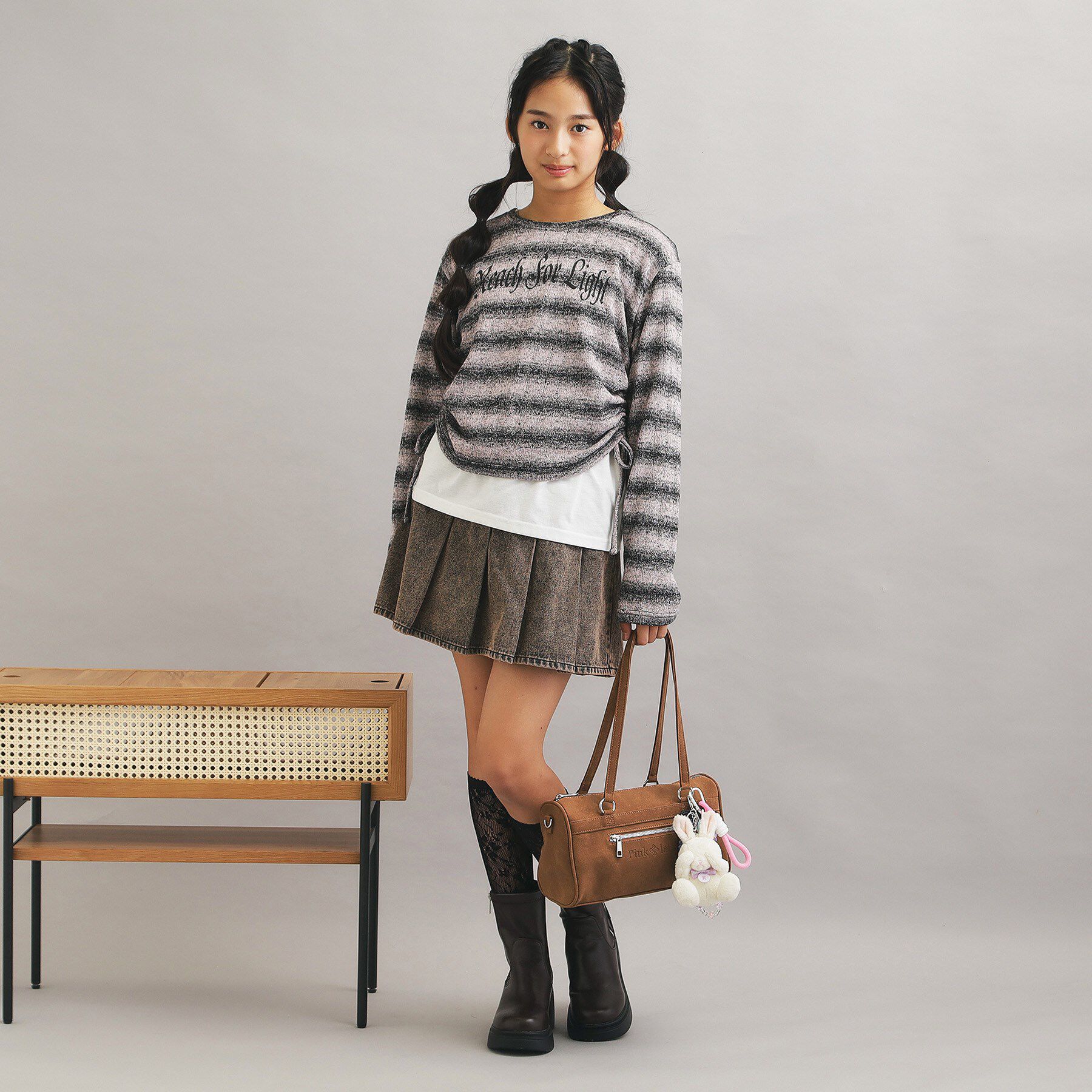 PINK-latte「【2WAY】ロングハンドルショルダーバッグ」|ショルダー・メッセンジャー|