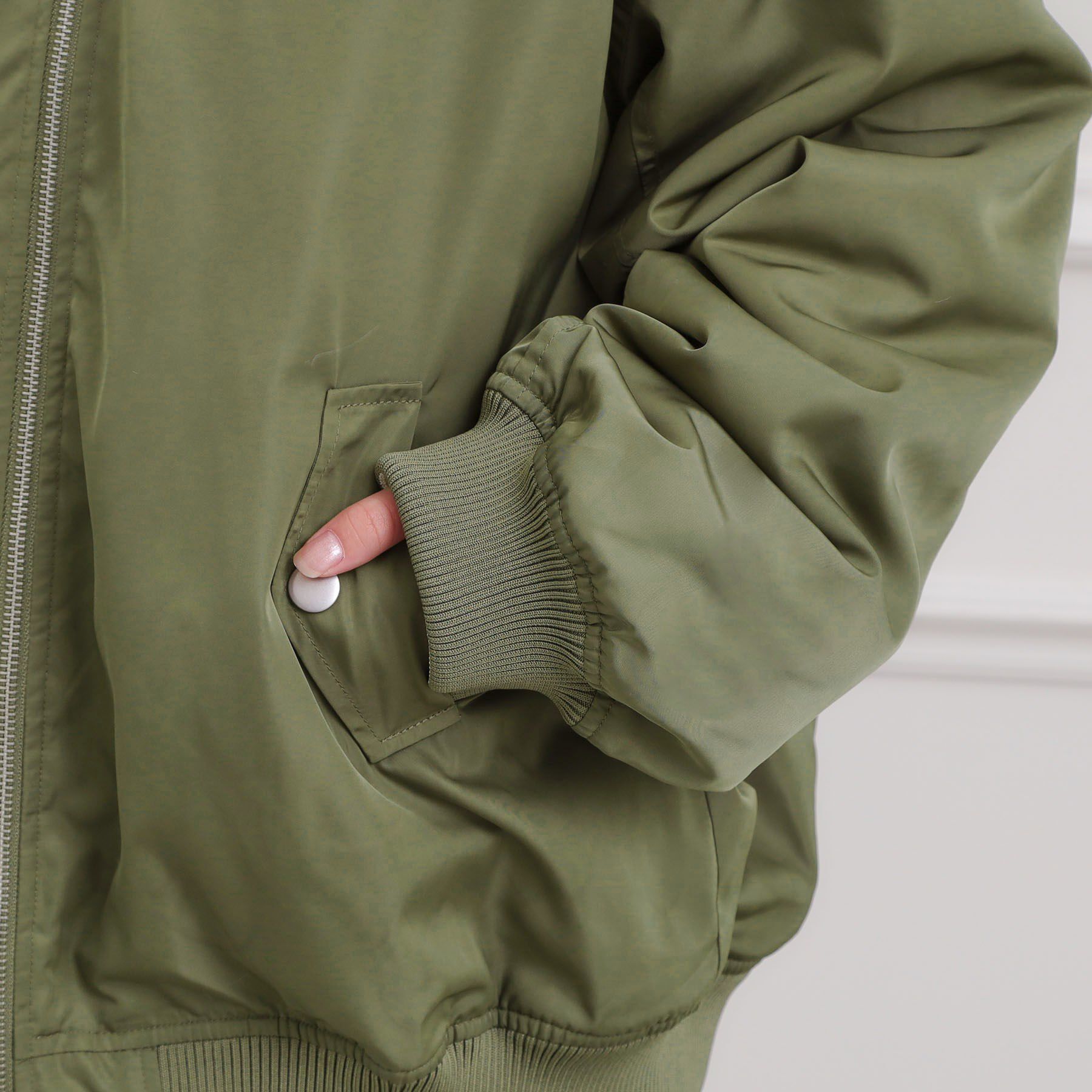 PINK-latte「リバーシブルフェイクファーブルゾン」|ブルゾン・スタジャン|