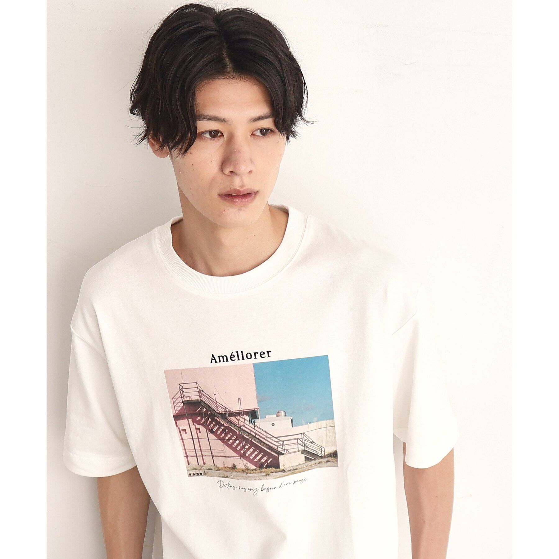 THE SHOP TK「オーガニックコットンFrenchフォトTシャツ」|Tシャツ・カットソー|