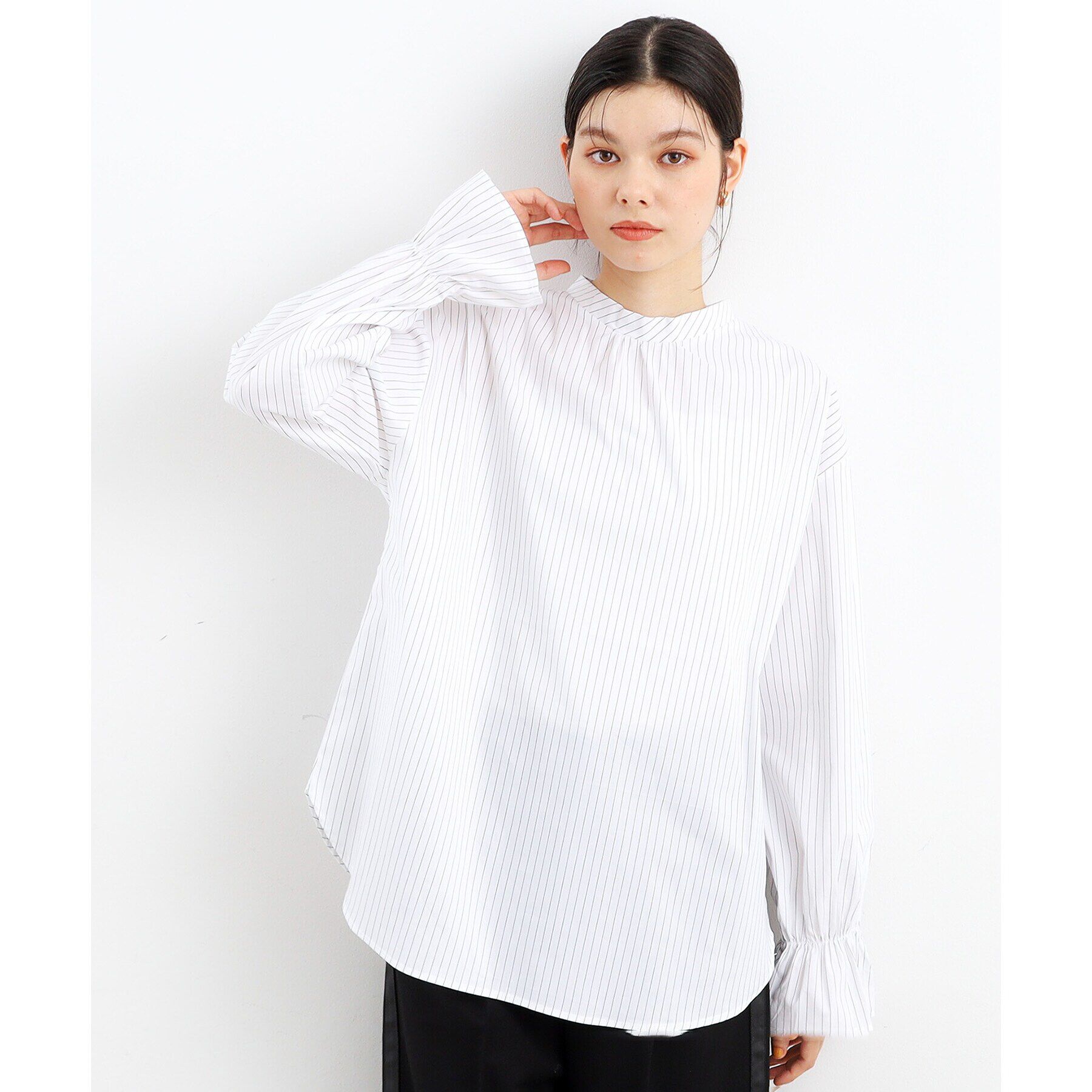 THE SHOP TK「【2点セット】フェザーベスト＋シャツ/洗える」|シャツ・ブラウス|