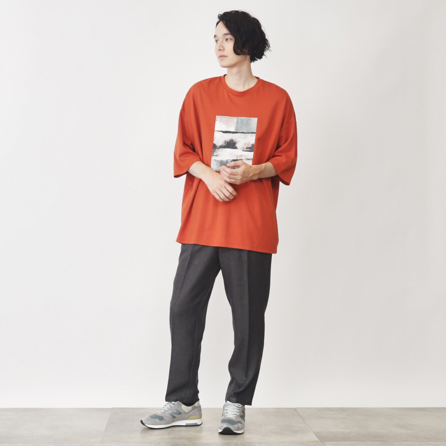 THE SHOP TK「ポンチビッグシルエットプリントTシャツ」|Tシャツ・カットソー|