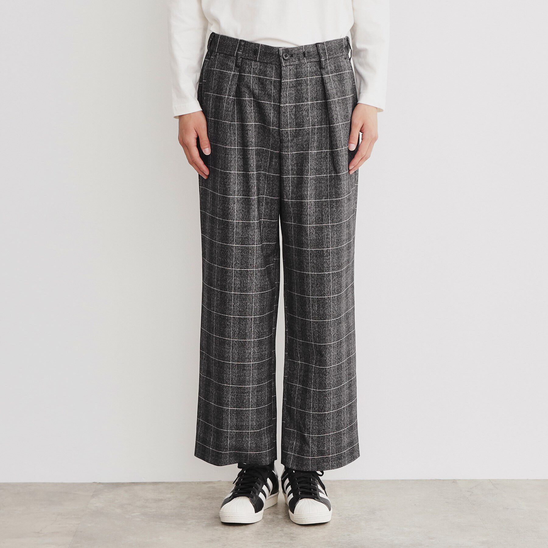 THE SHOP TK「チェックワイドイージーパンツ」|その他|