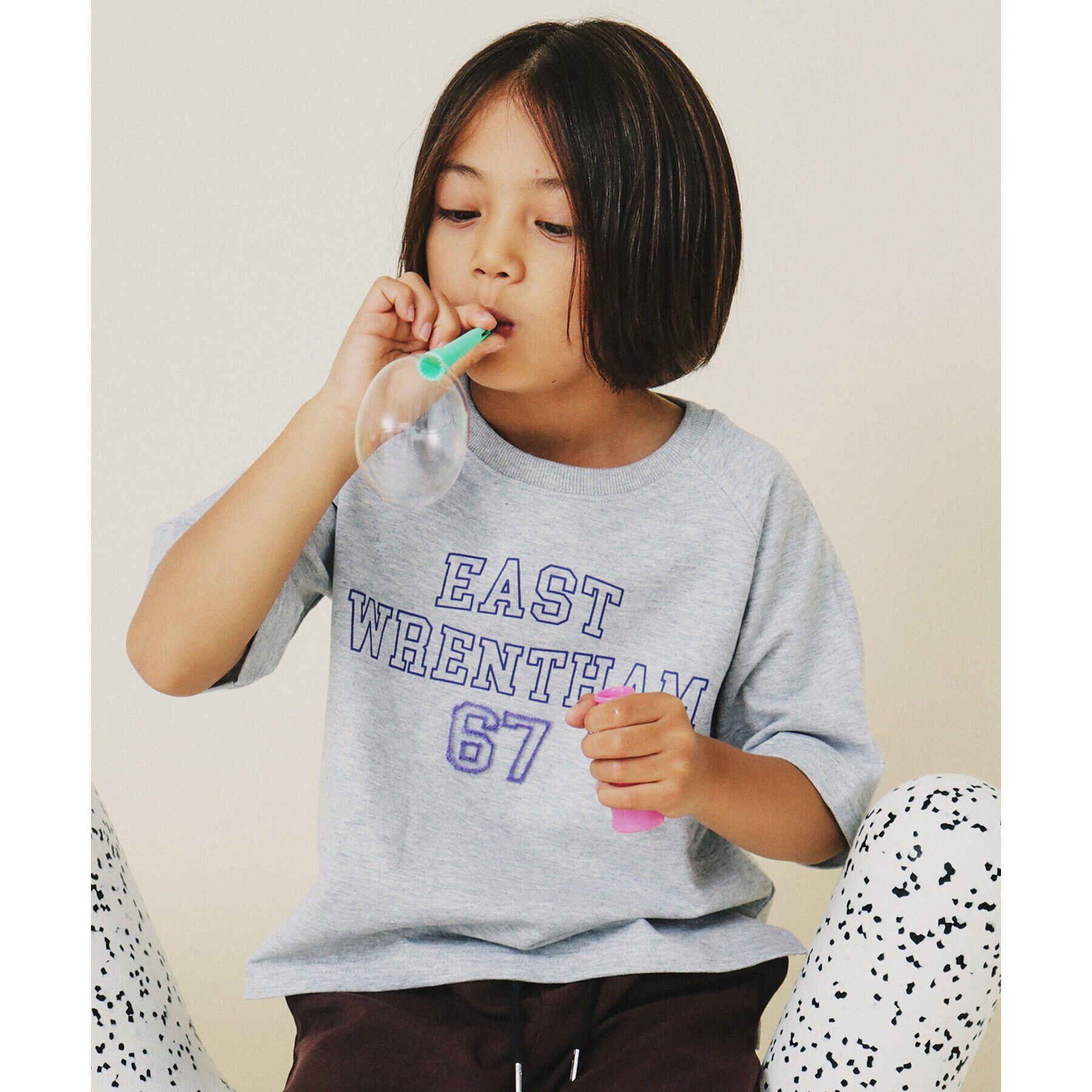 THE SHOP TK「【110-150】ミニ裏毛ロゴプルオーバー」|Tシャツ・カットソー|