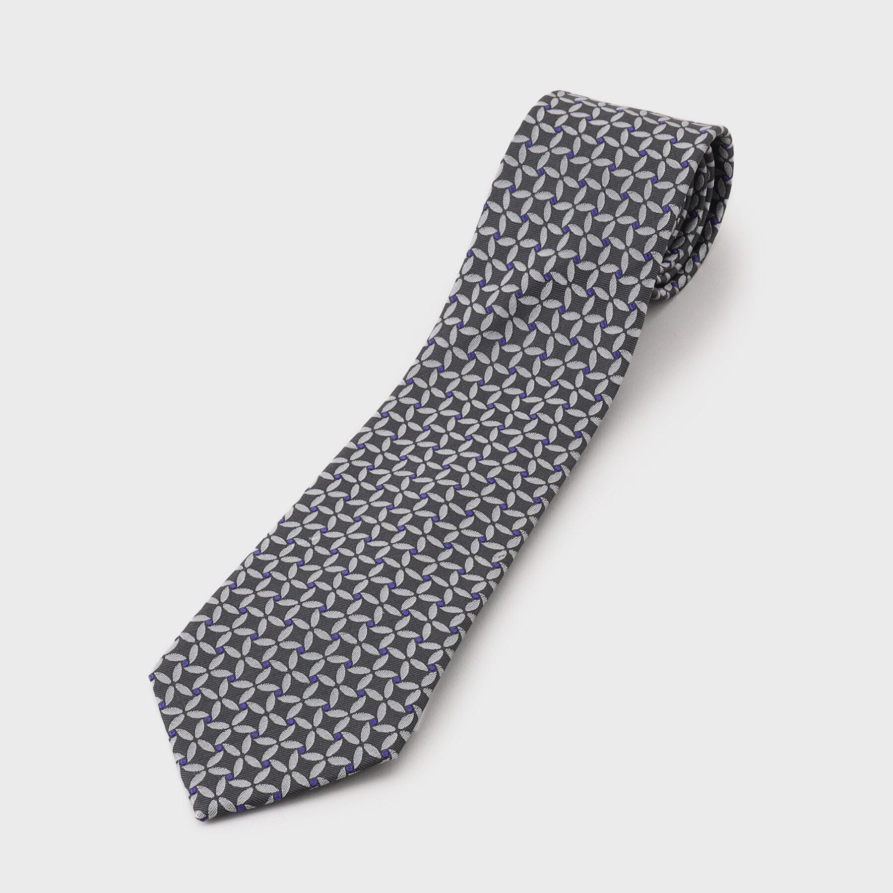 THE SHOP TK「シルクアソート柄タイ　ビジネス/ギフト」|ネクタイ・蝶ネクタイ|シルバー(406)