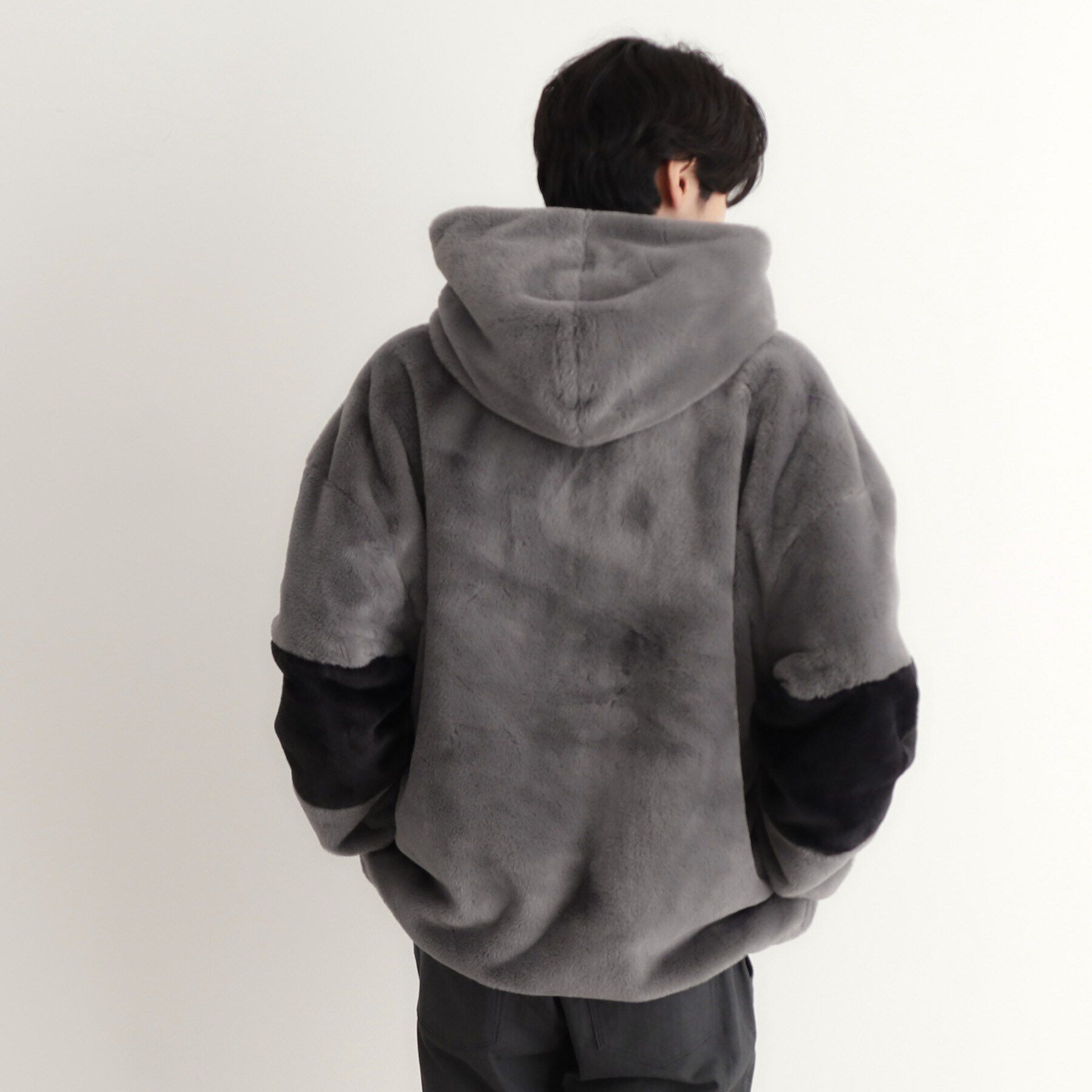 THE SHOP TK「フードフェイクファーブルゾン ユニセックス」|ブルゾン・スタジャン|