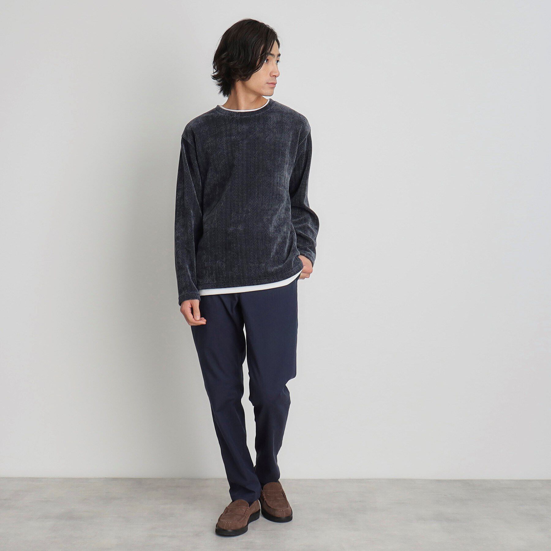 THE SHOP TK「シェニールケーブルプルオーバー」|Tシャツ・カットソー|