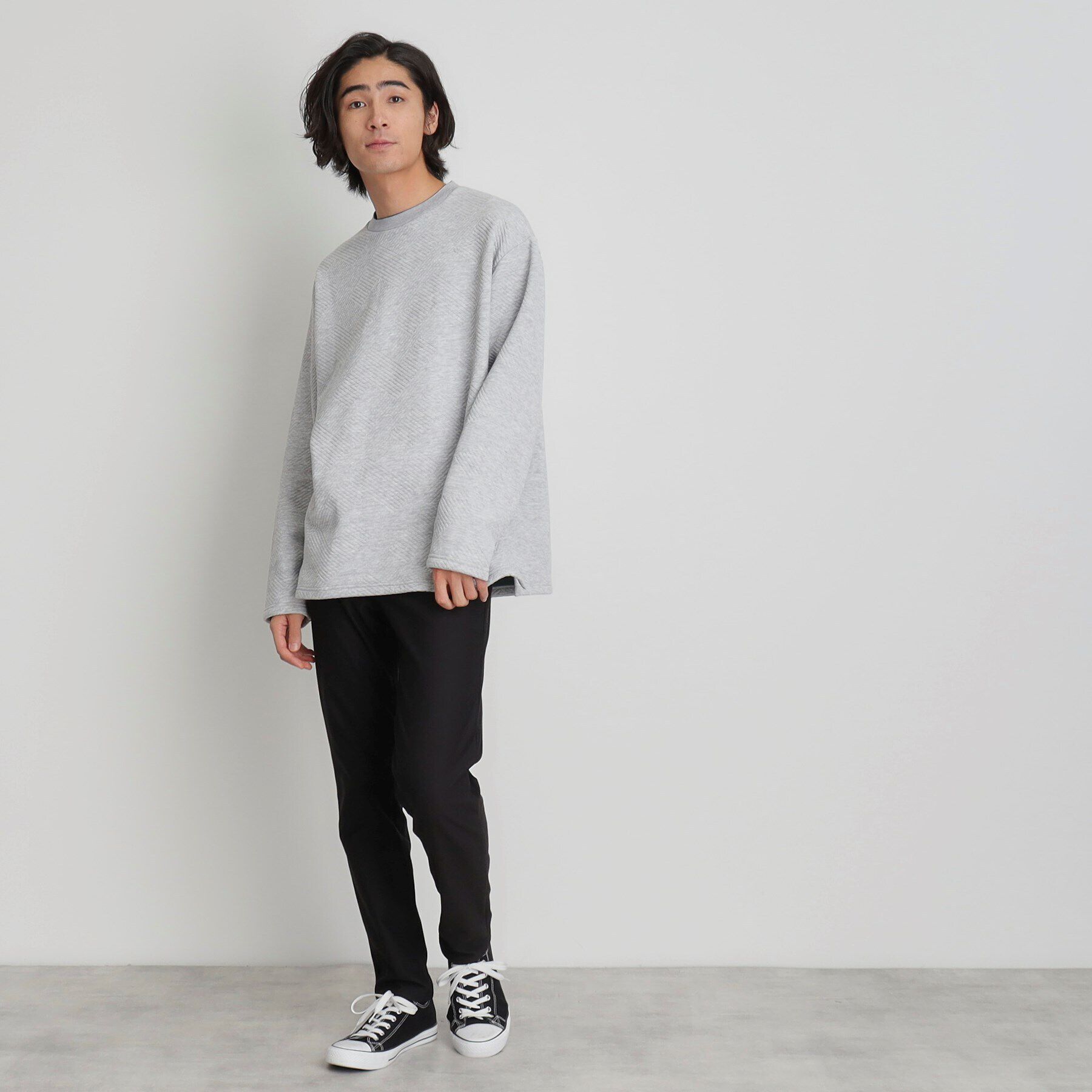 THE SHOP TK「ふくれキルティングフリースプルオーバー」|Tシャツ・カットソー|