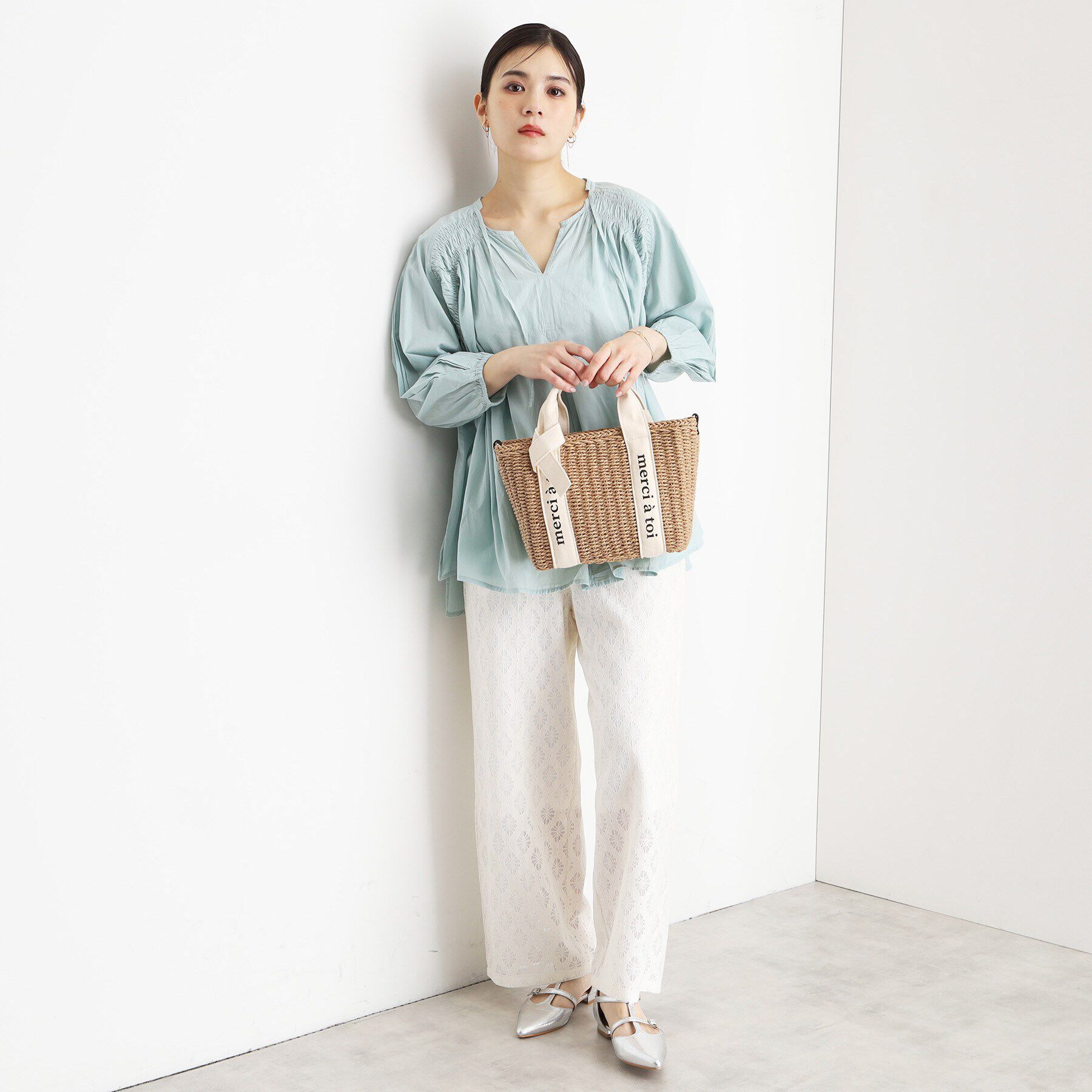 THE SHOP TK「ロゴ雑材バッグ」|ショルダー・メッセンジャー|