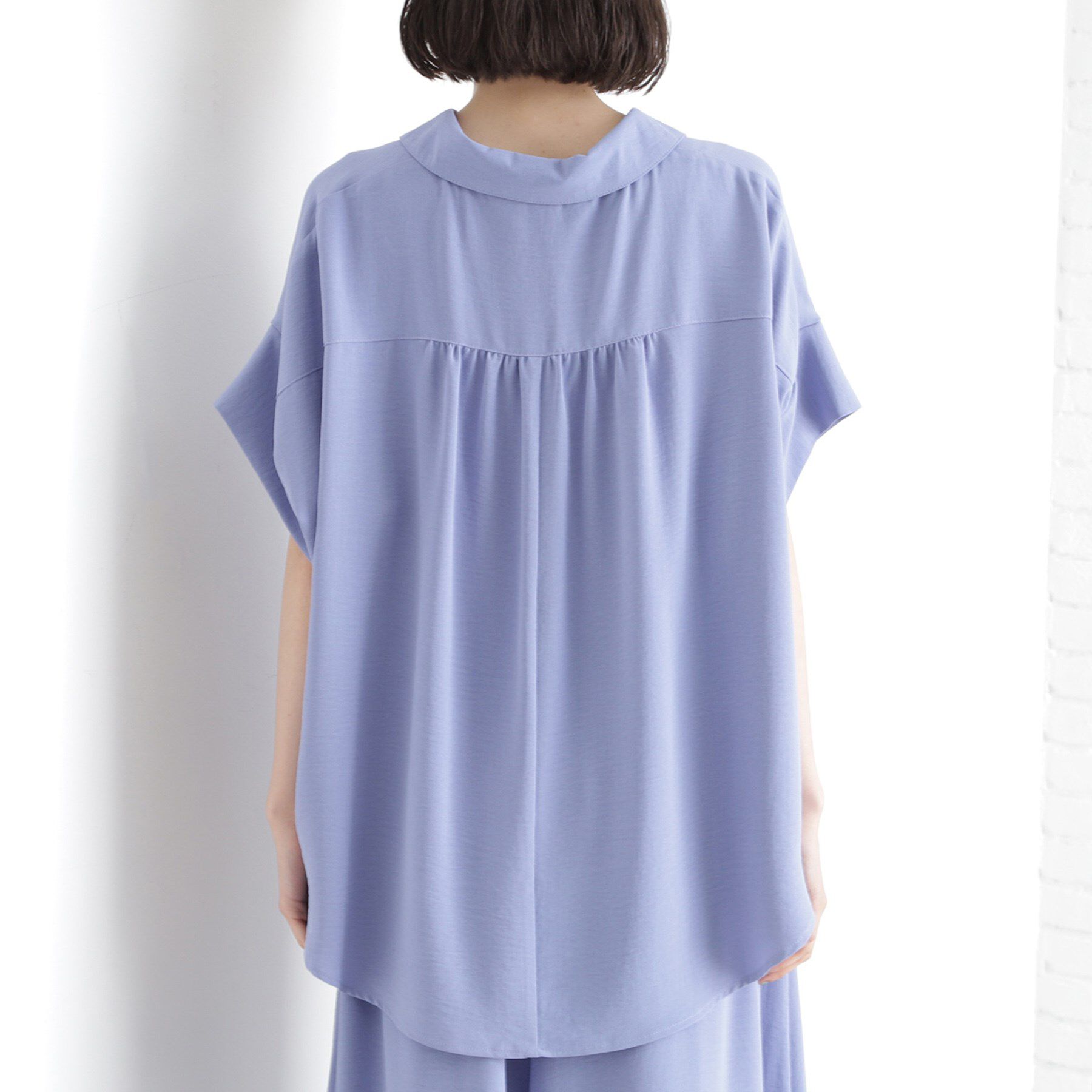 THE SHOP TK「スキッパーシャツ【防シワ/接触冷感/洗濯機OK/セットアップ可】」|シャツ・ブラウス|