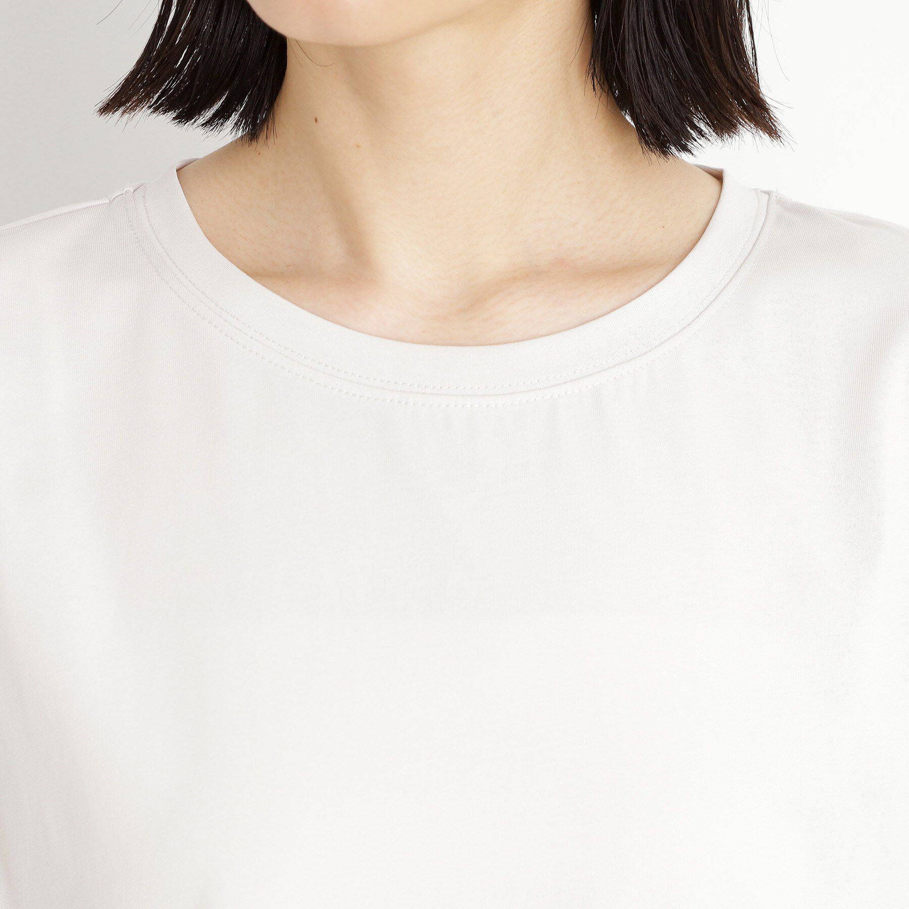 THE SHOP TK「袖タックTシャツ【接触冷感/毛玉になりにくい/UV】」|Tシャツ・カットソー|