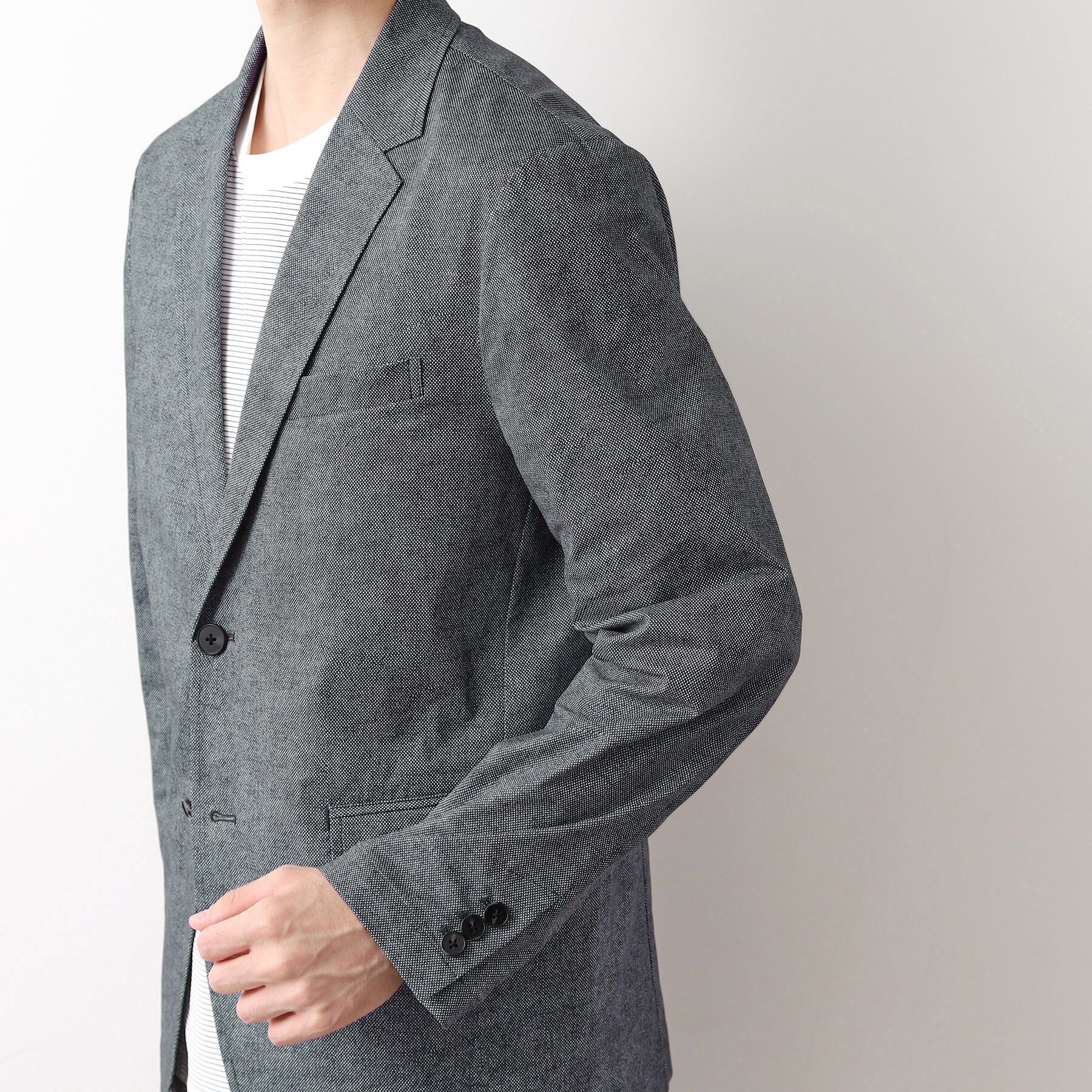 THE SHOP TK「スマートムーブメッシュバーズアイジャケット【軽量/洗濯機OK/セットアップ可】」|テーラードジャケット|