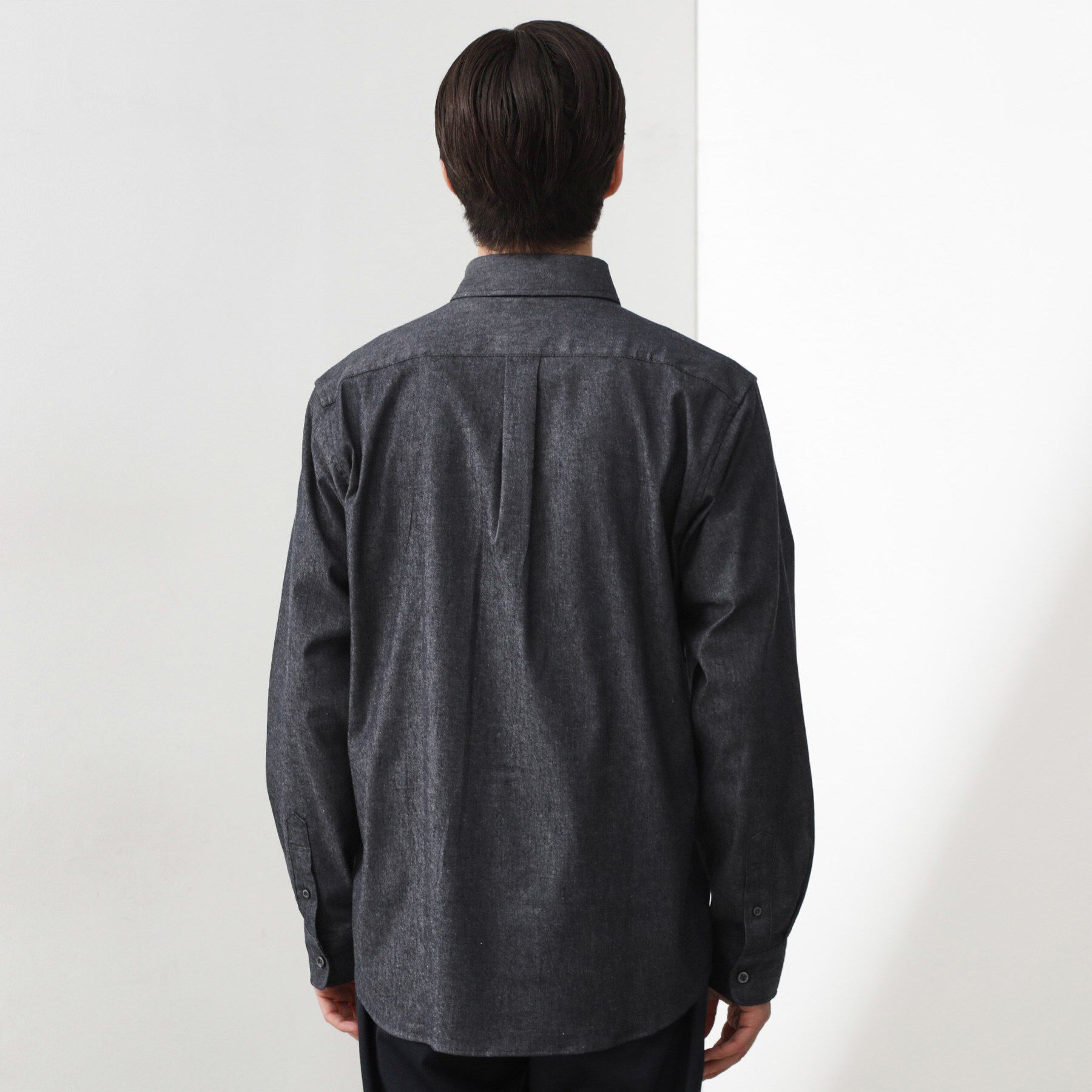 THE SHOP TK「エバーデニムシャツ【色落ちしにくい/洗濯機OK】」|シャツ・ブラウス|