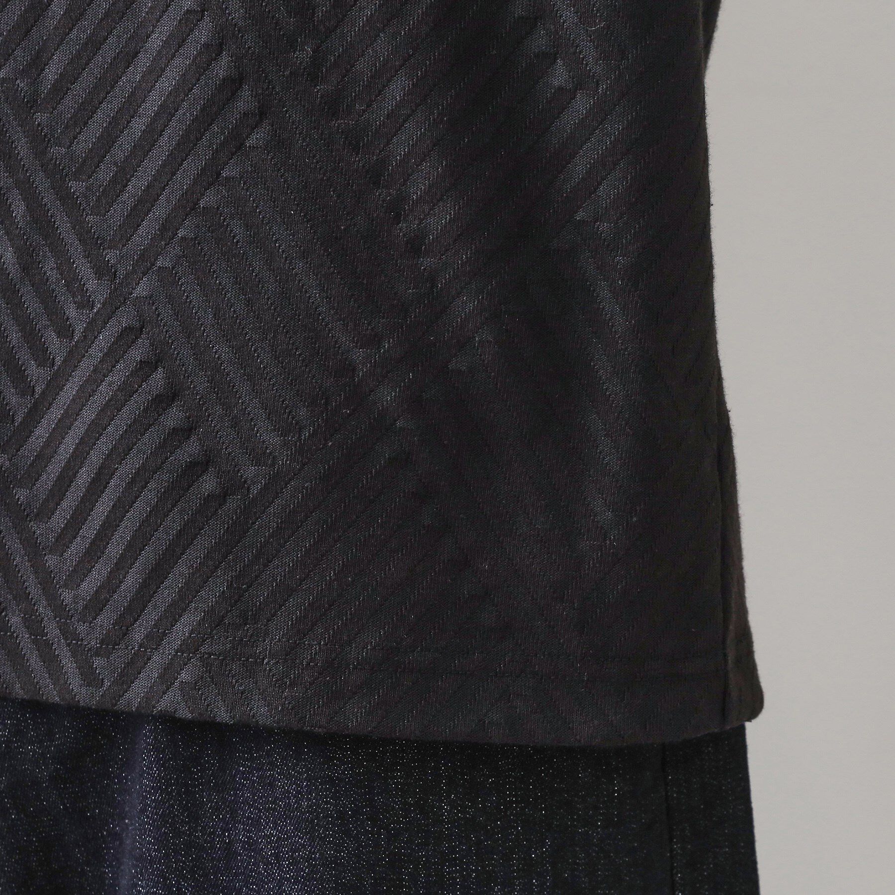 THE SHOP TK「リンクスジャカード長袖Tシャツ【サスティナブル素材使用/洗濯機OK】」|Tシャツ・カットソー|