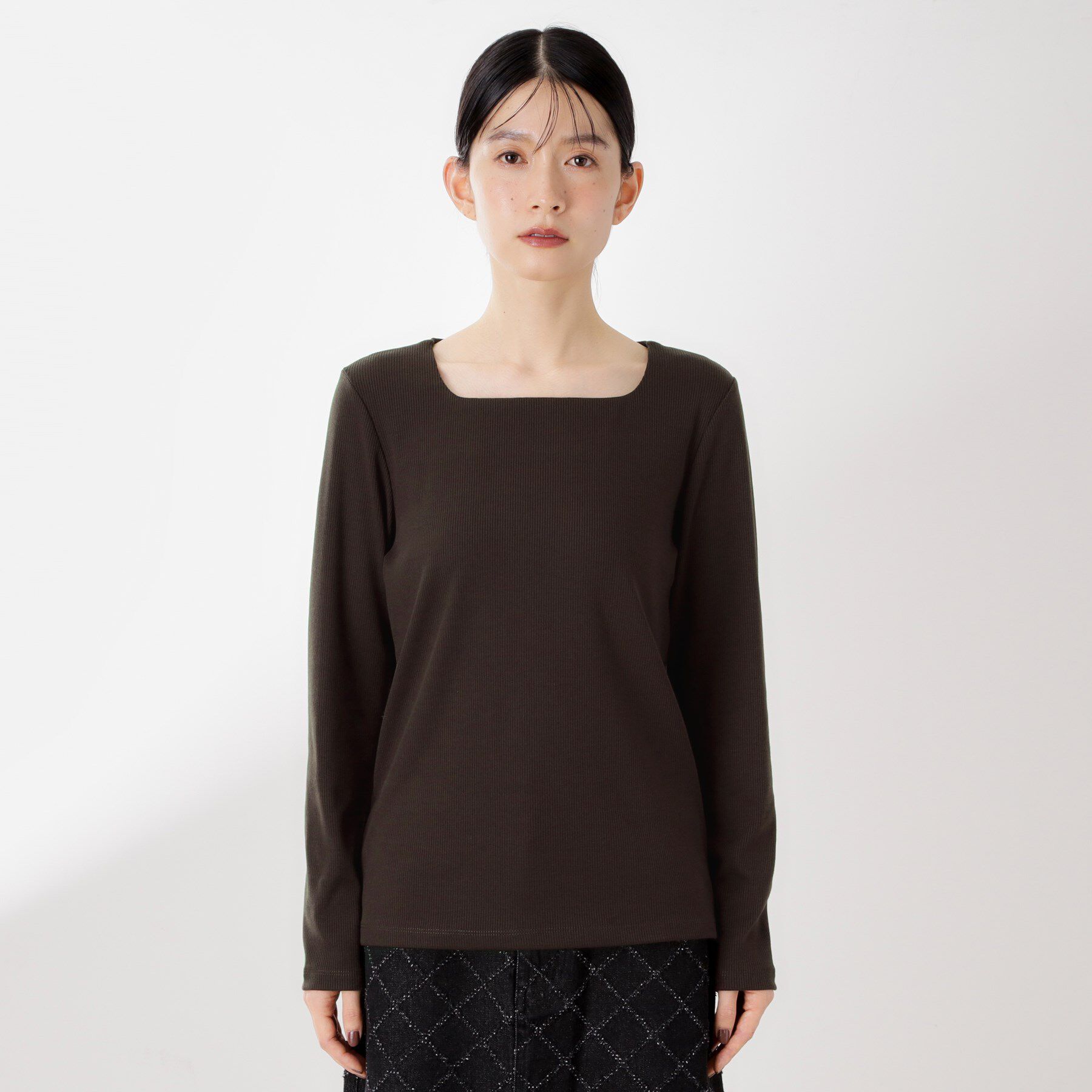 THE SHOP TK「スクエアネックカットソー【洗濯機OK】」|Tシャツ・カットソー|