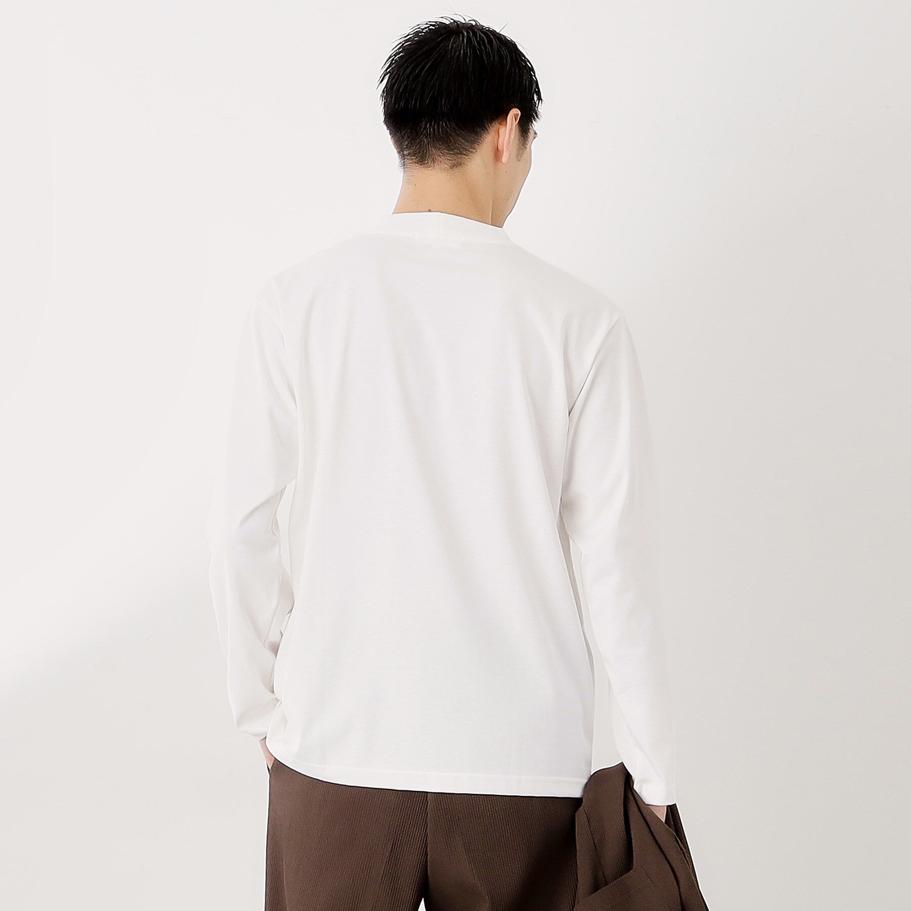 THE SHOP TK「ジャケット長袖Tシャツ 【ON/OFF兼用】」|Tシャツ・カットソー|