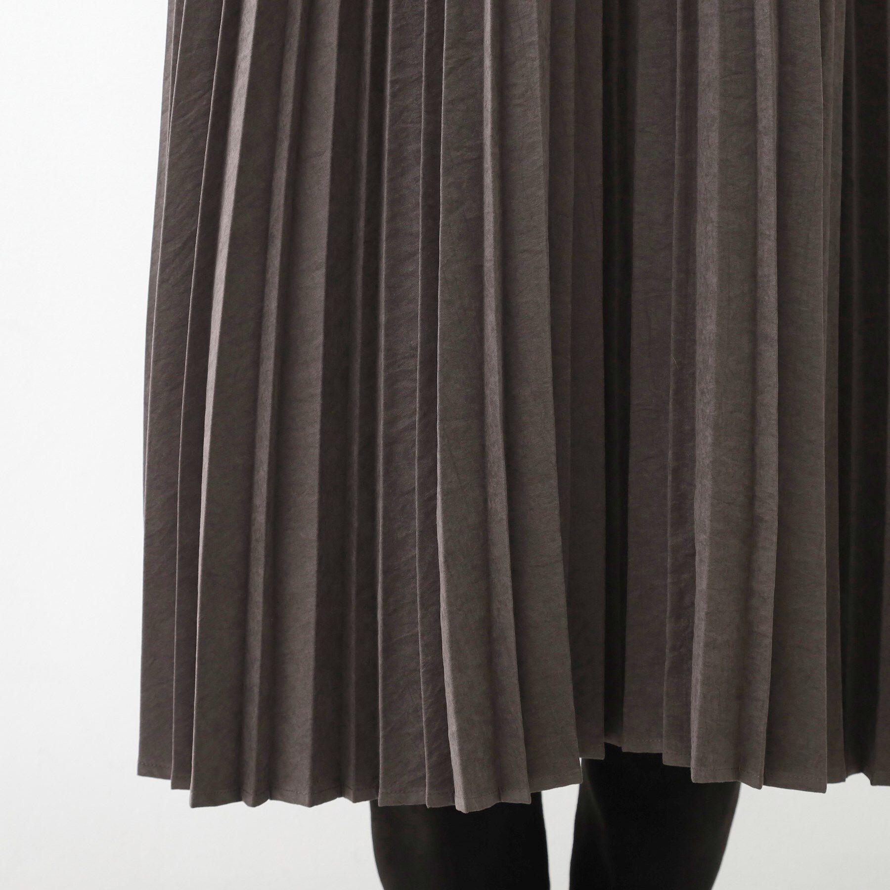 THE SHOP TK「スエードプリーツスカート【洗える】」|スカート|