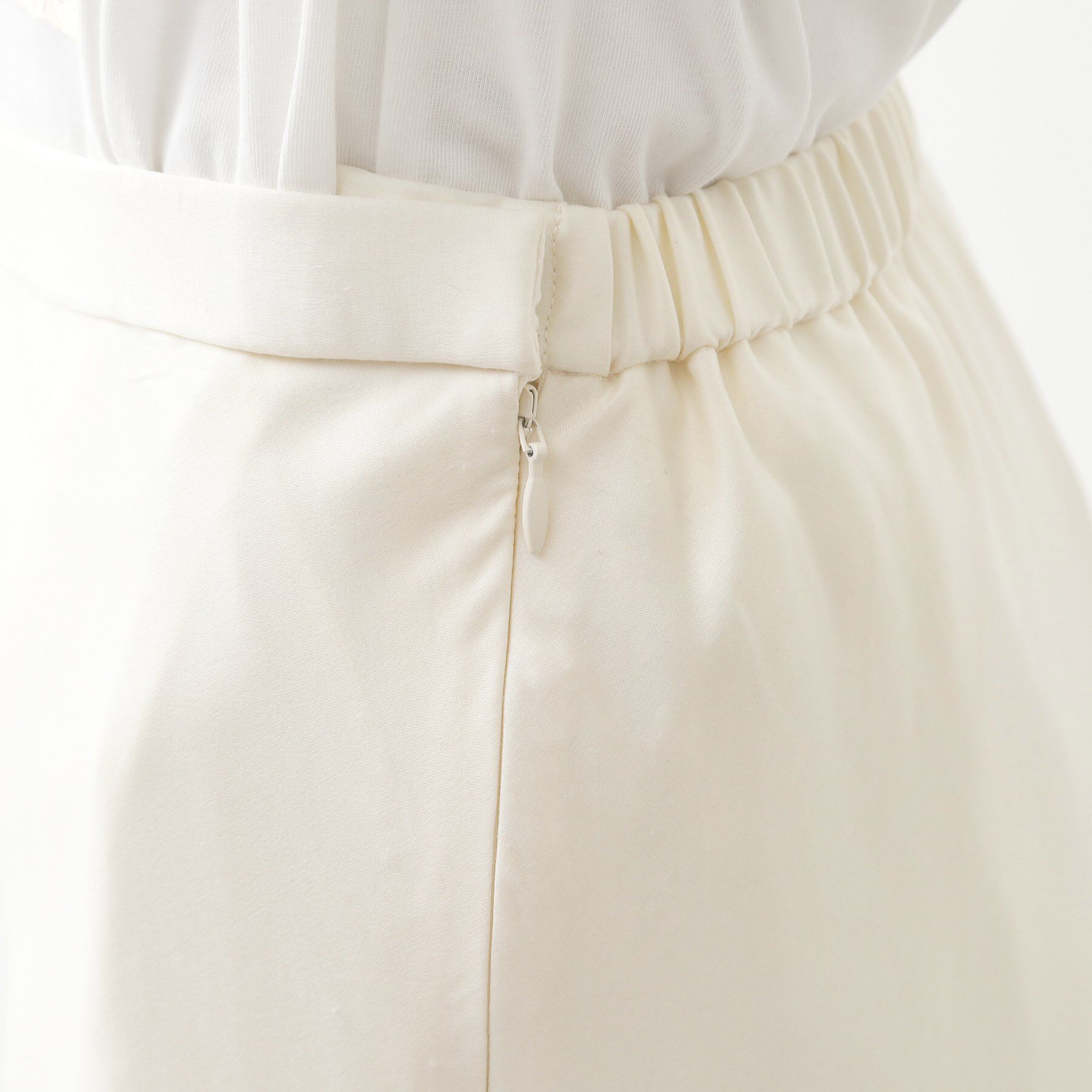 THE SHOP TK「サテンAラインスカート【洗える】」|スカート|