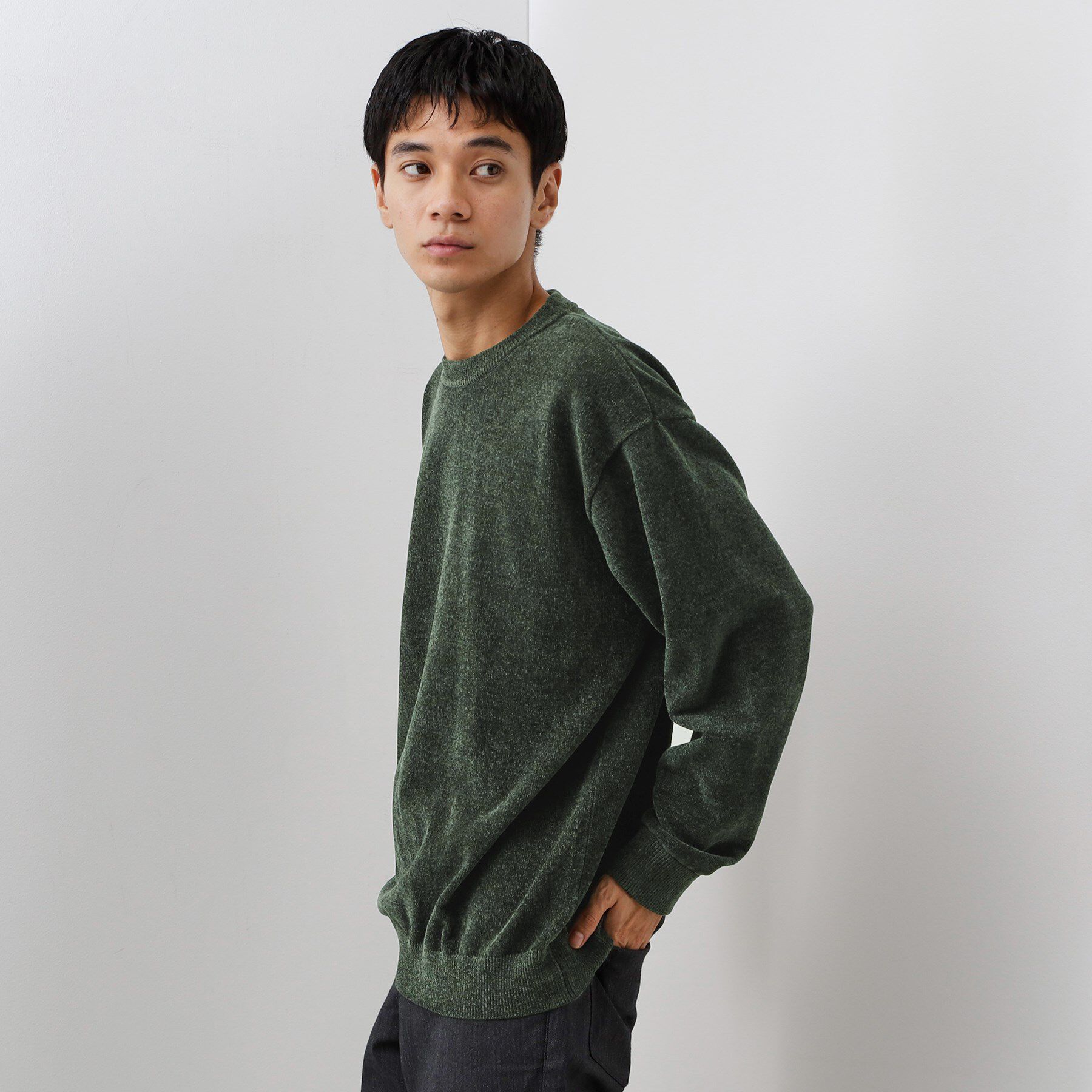 THE SHOP TK「【触れるたびに心地良い】ライトモールニット　洗濯機OK/ユニセックスでおすすめ！」|ニット・セーター|