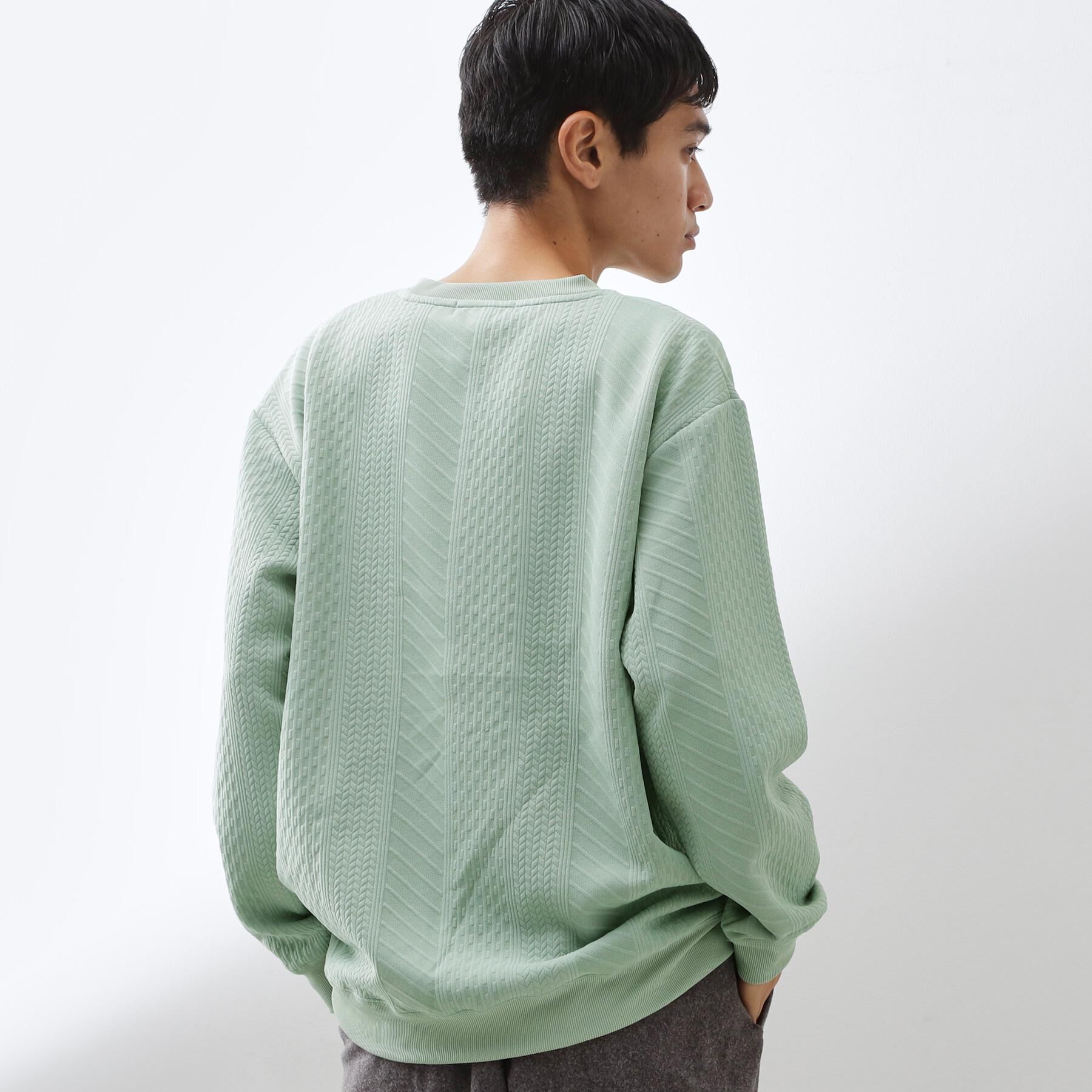 THE SHOP TK「【無地に飽きた方へ】ふくれジャカードスウェット　洗濯機OK/6色展開/ユニセックスでおすすめ！」|パーカー|