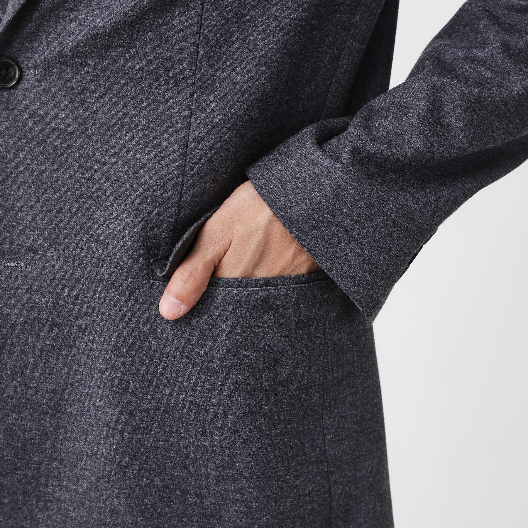 THE SHOP TK「起毛TRジャージジャケット 【洗濯機OK／ストレッチ／セットアップ可】」|テーラードジャケット|