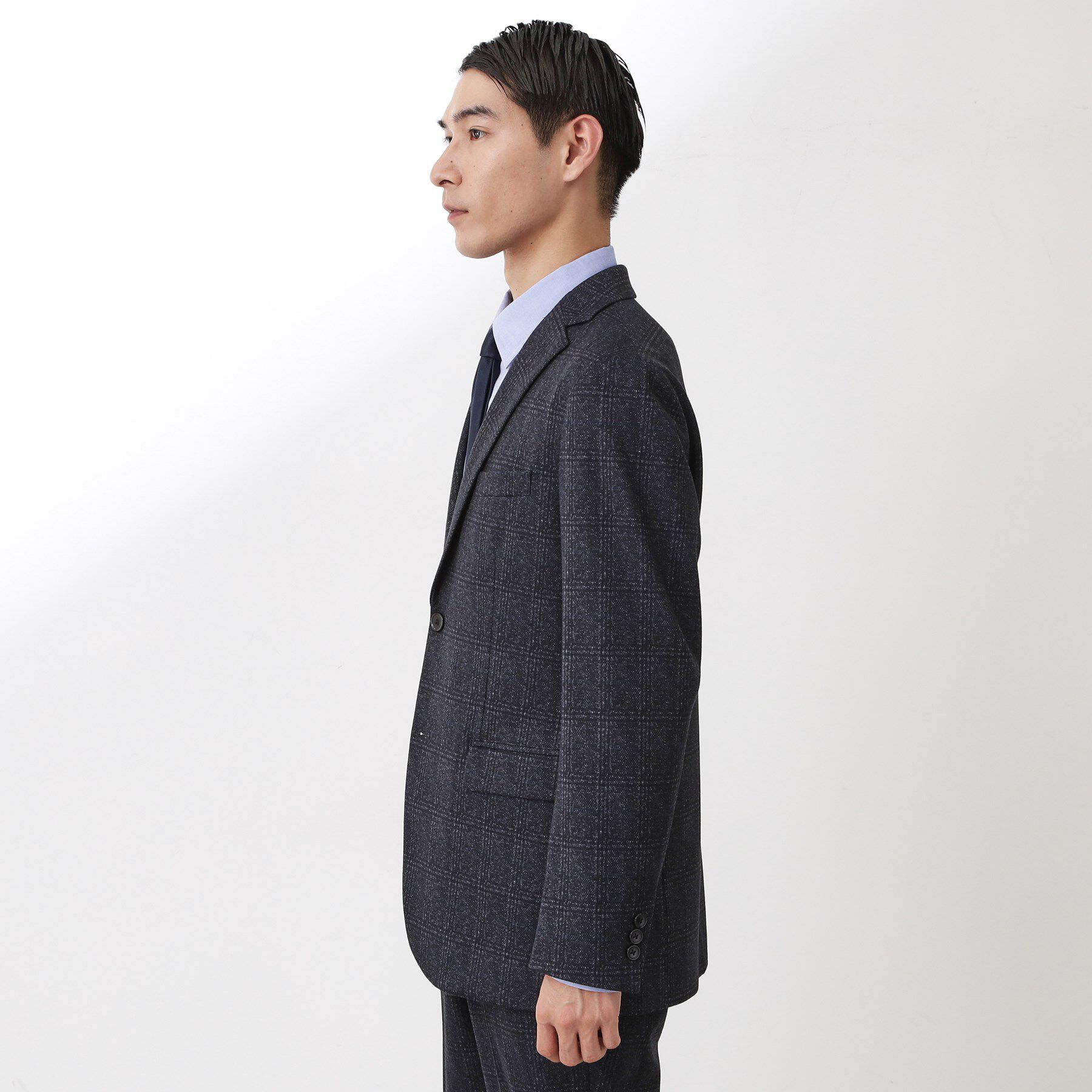 THE SHOP TK「起毛TRジャージジャケット 【洗濯機OK／ストレッチ／セットアップ可】」|テーラードジャケット|