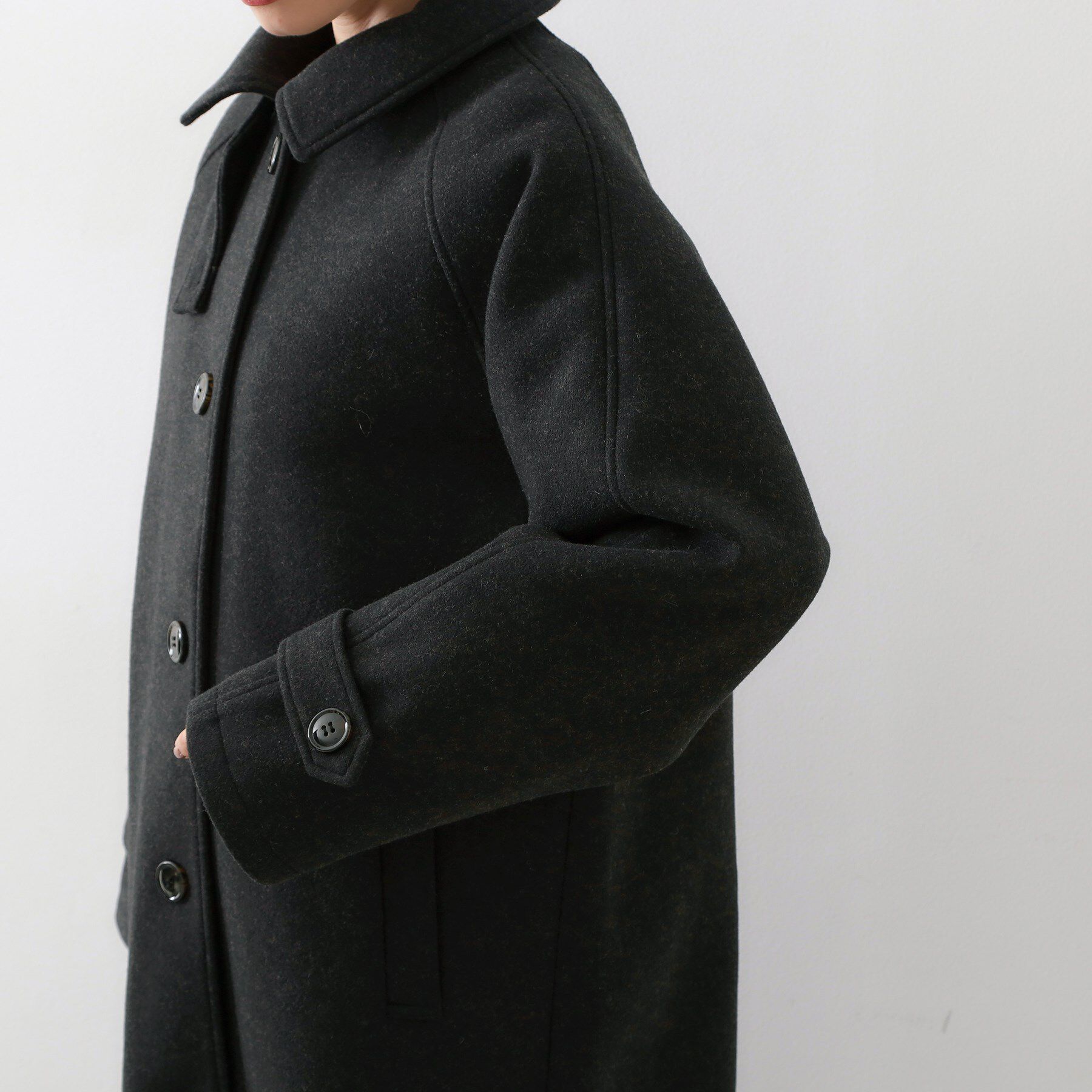 THE SHOP TK「ジャージメルトンスタンドカラーコート」|その他|