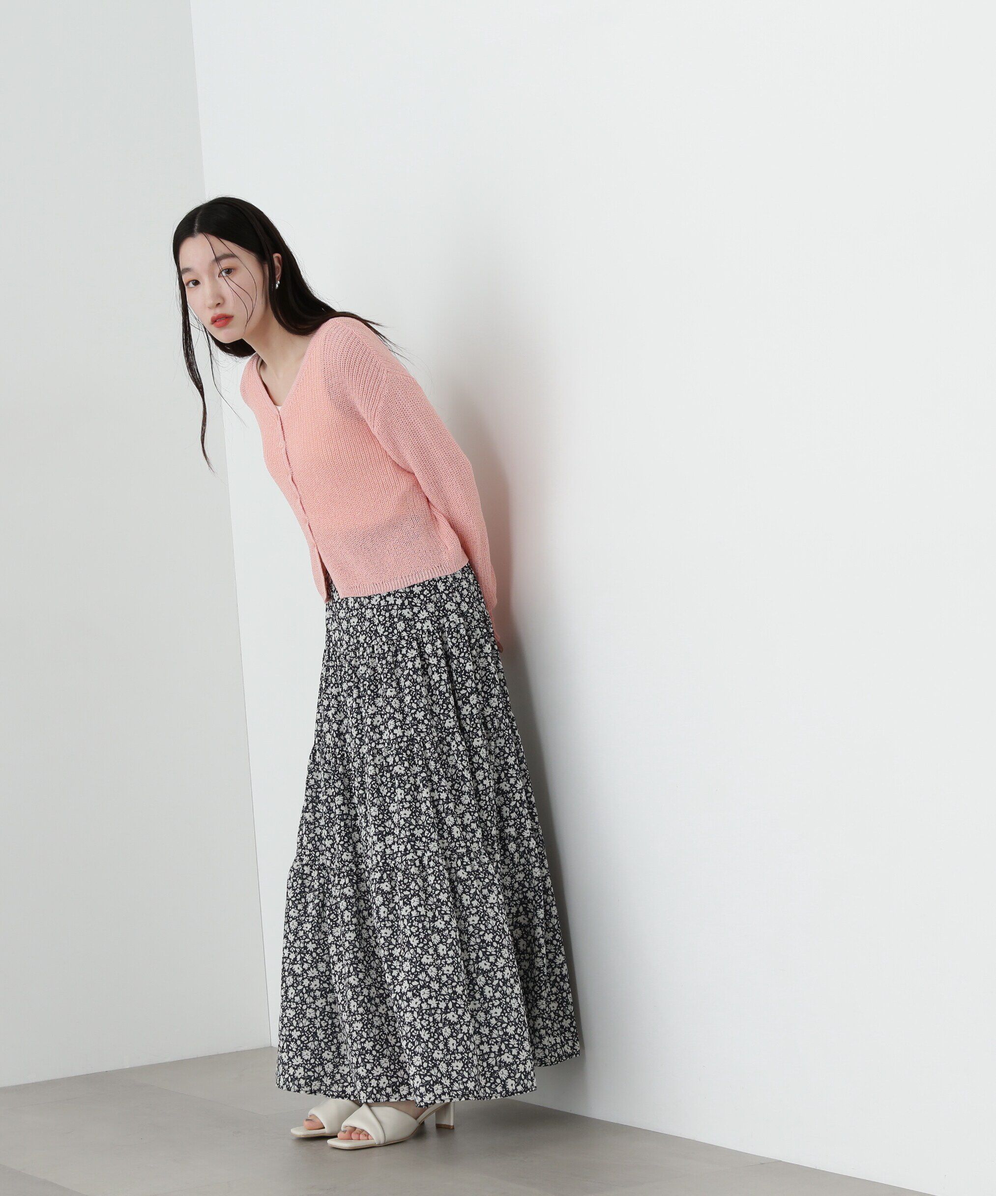  「透かし編みニットカーディガン」|ニット・セーター|